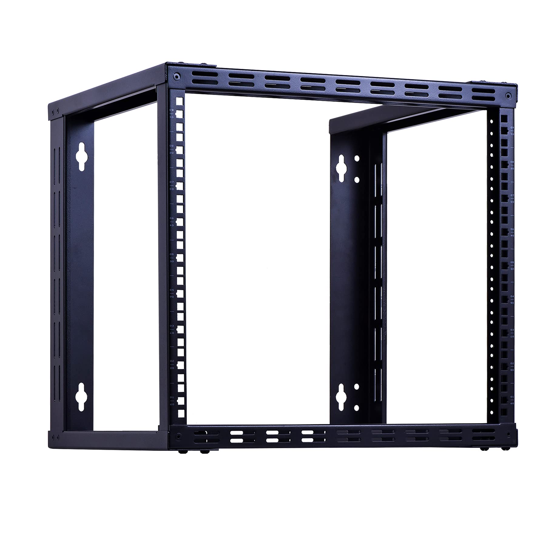 Rackpath 9U Wall Mount Rack Open Frame 19In Server Equipment Rack Heavy Duty   17In Depth