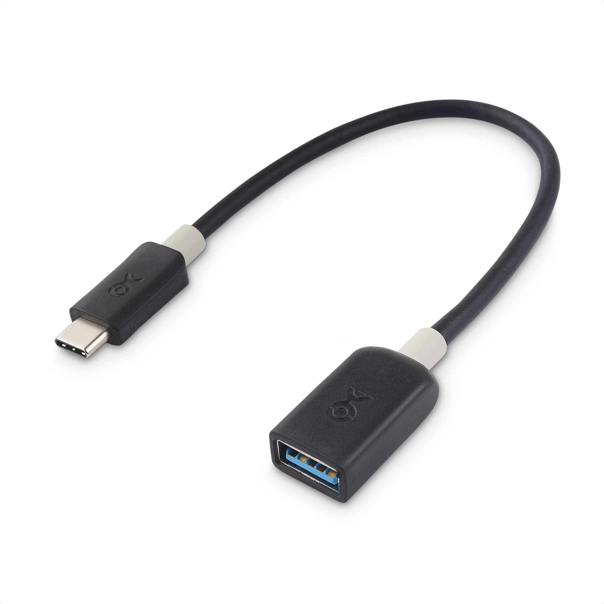 Cable Matters USB C to USB Adapter 6 Inches (USB to USB C Adapter, USB C to USB 3.0 Adapter, USB C OTG) in Black