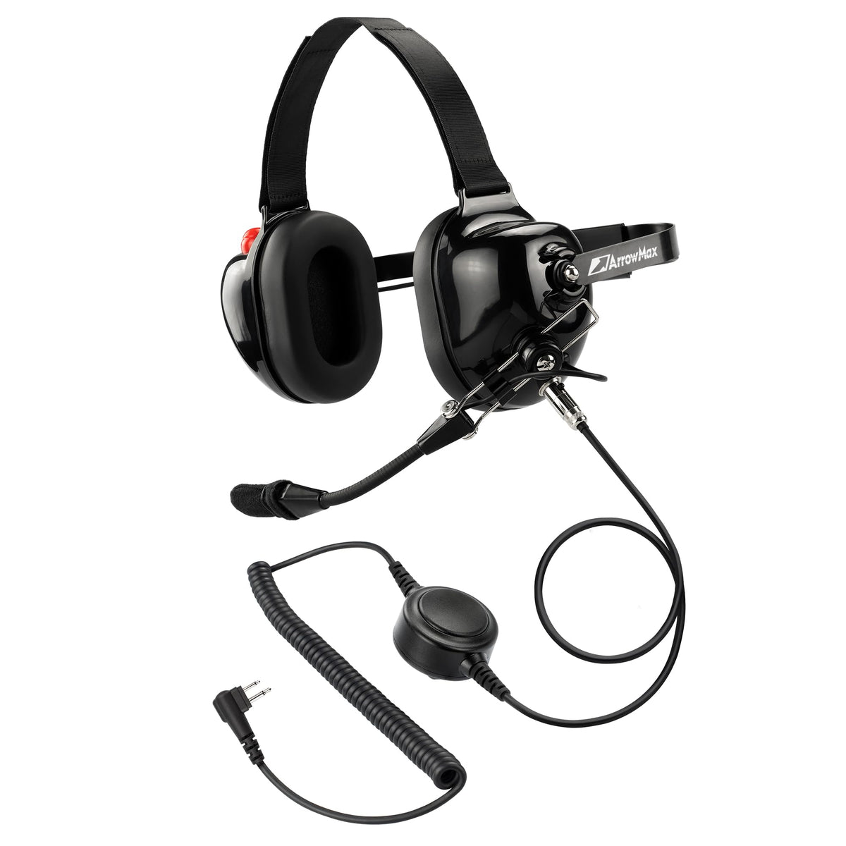 Arrowmax Ahdh0032 Bk M1 Noise Cancelling Headset Compatible With Motorola Cp200D Cp100D R2 Dep450 Bpr40D Cp200 Cp185 Bpr40 Cls1410 Cls1110 Dtr700 Dtr650 Rdu4100 Rdu4160D Rmu2040 Rmu2080D Cls Xir P3688