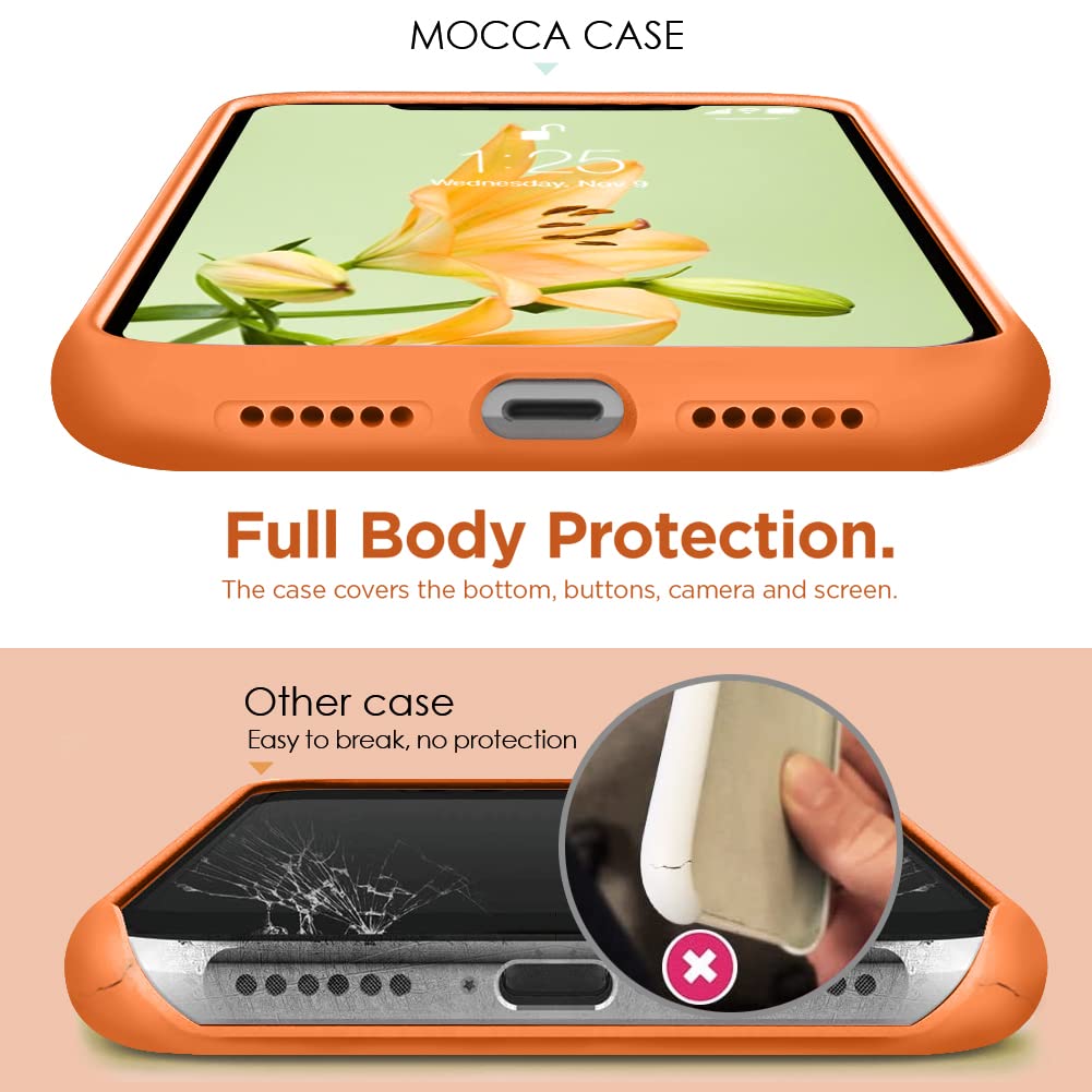 Mocca For Iphone 11 Pro Max Silicone Case With Kickstand | Anti Scratch | Soft Microfiber Lining Full Body Shockproof Protective