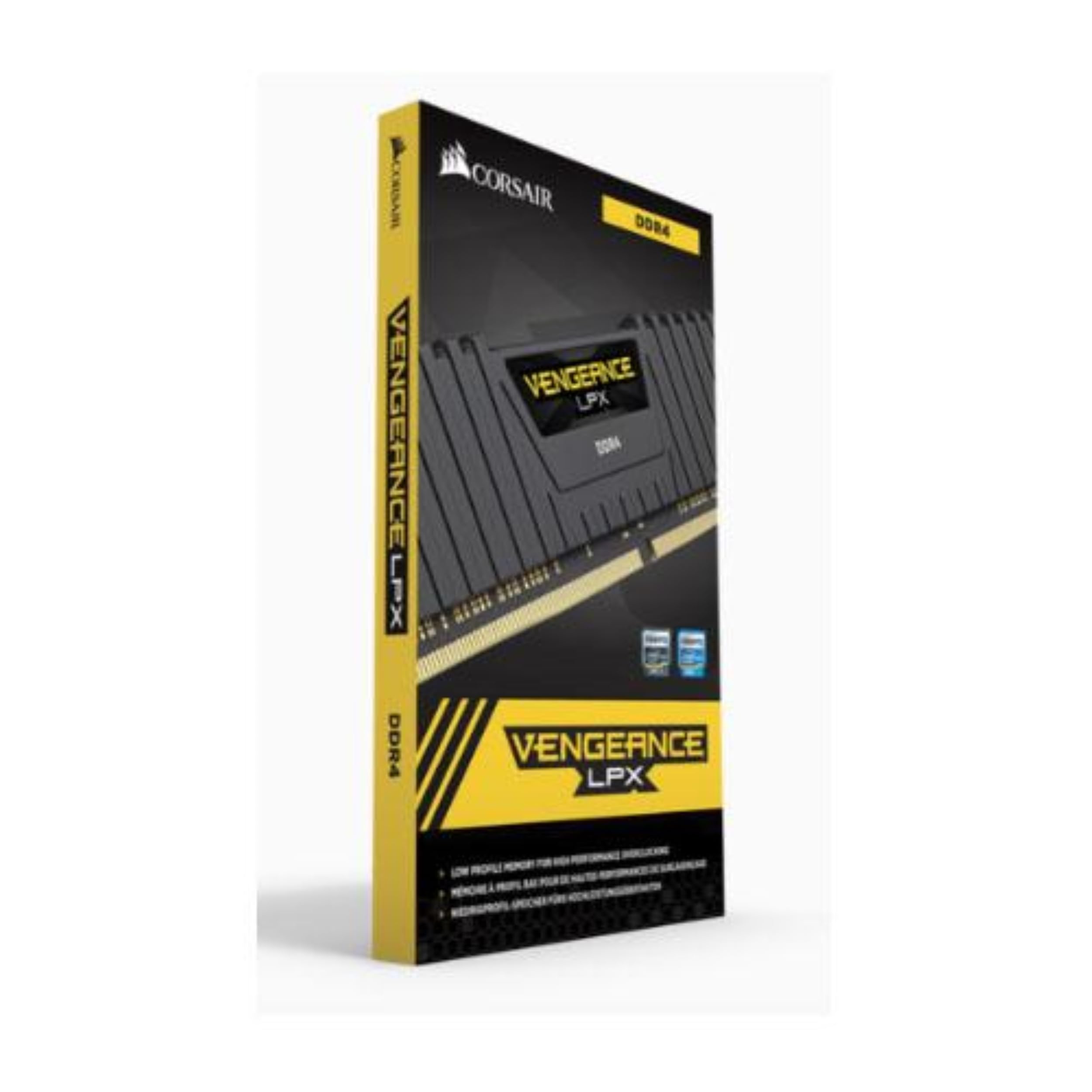 Corsair Vengeance Lpx 16Gb (2X8Gb) Ddr4 Dram 2400Mhz C16 Desktop Memory Kit - Black (Cmk16Gx4M2A2400C16), Vengeance Lpx Black, 1