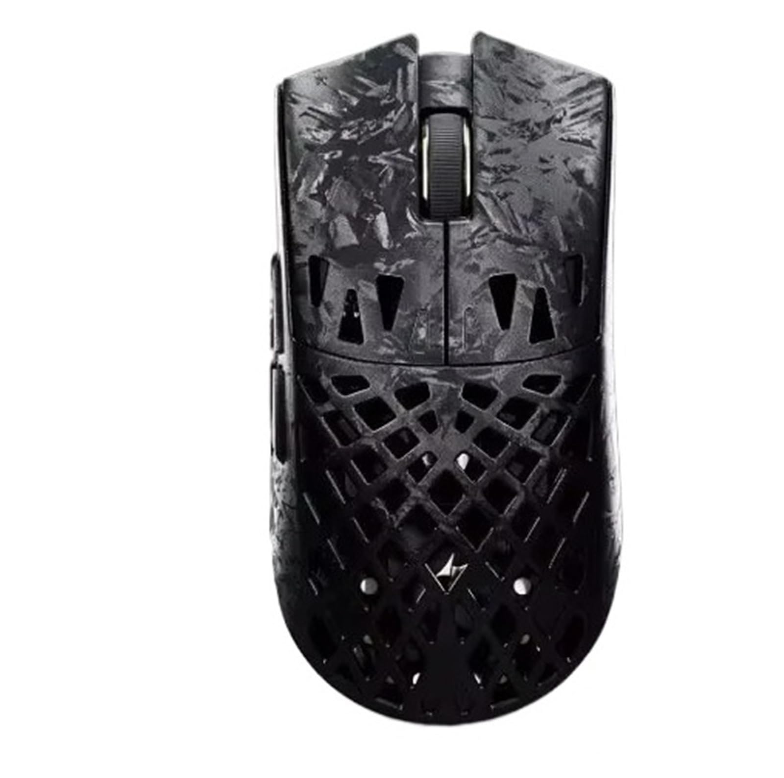 S25HH0 Wireless Gaming Mouse Carbon Fiber HollowOut 48g Lightweight PAW 3950Ultra Sensor SmallMedium Hands Esports(Extreme Bla