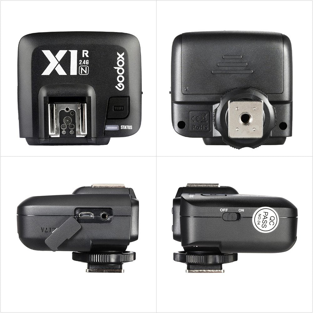 Godox X1R N 2.4G Wireless Receiver Flash Trigger Single Receiver For Nikon Dslr Camera (X1R N Receiver)