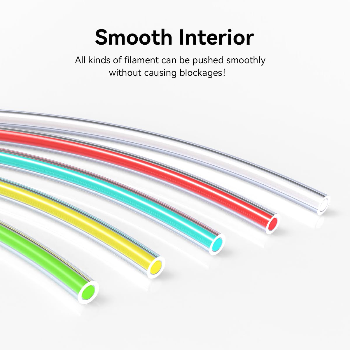 Official Creality 3D Printer Bowden Tube 2M, 3D Printer Ptfe Tube Teflon Bowden Tubing Upgrades For 2Mm Filament K1/K1 Max/K1C/E