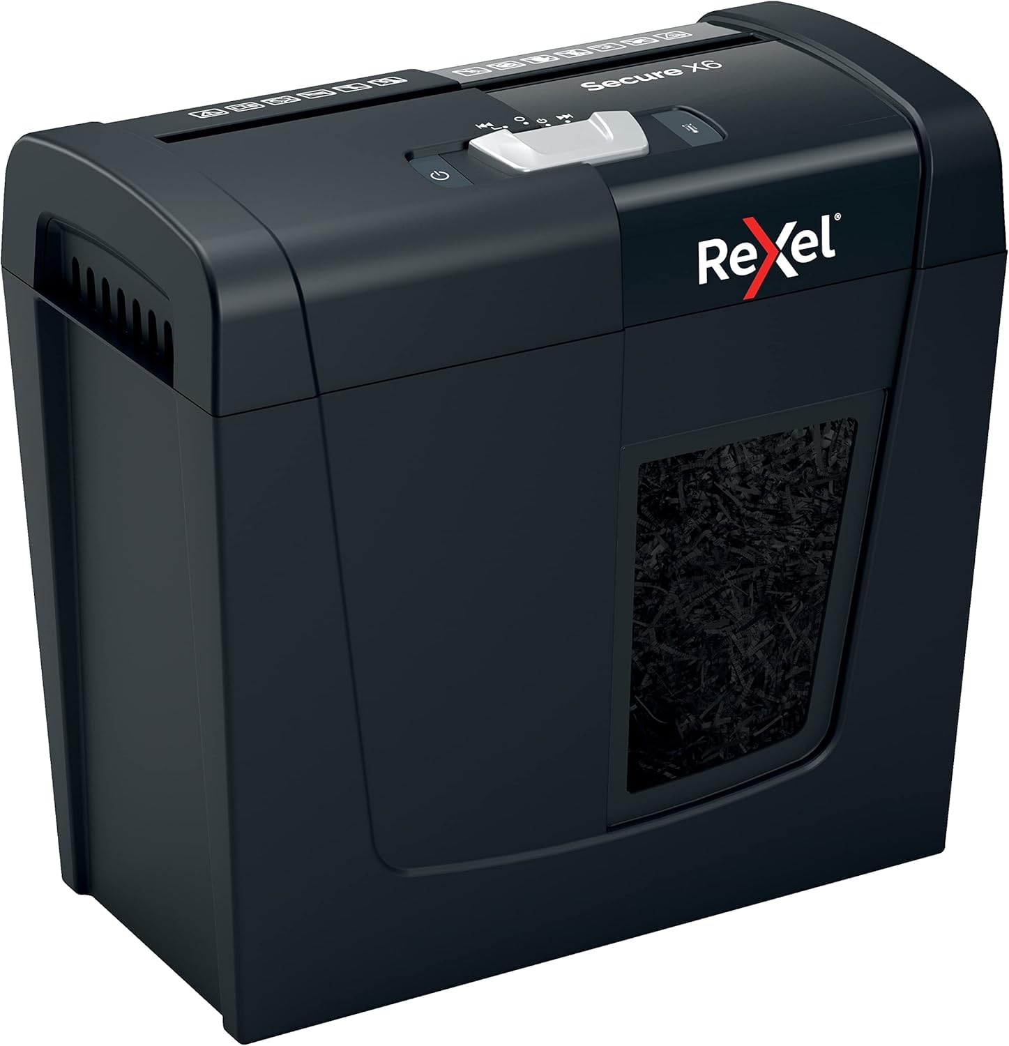 Rexel Gbc Secure X6 CrossCut Paper Shredder With 7 Sheets Capacity, And 10L Bin, P4 Security, 3 Min Continuous RunTime, 2 Year