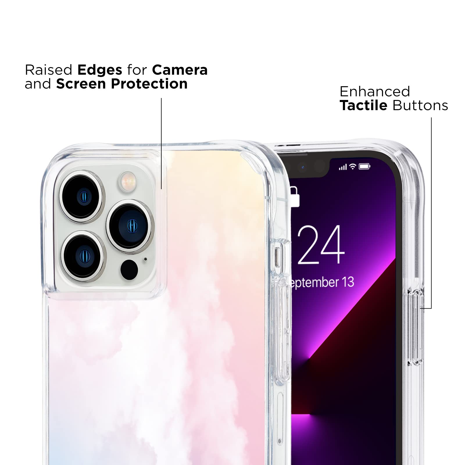 Case Mate Iphone 13 Pro Case For Women [10Ft Drop Protection] [Wireless Charging] Tough Prints Phone Case For Iphone 13 Pro   Lu