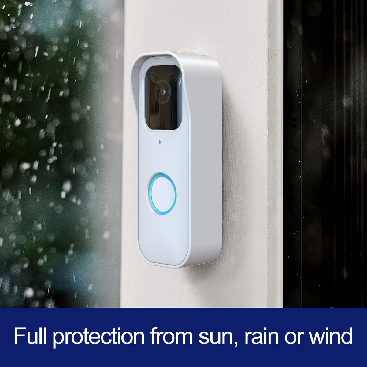 Blink Doorbell Mount For Blink Video Doorbell, No Drilling Blink Mount Bracket, Easy Installation For Blink Doorbell Camera Security System (The Blink Doorbell Is Not Included),White