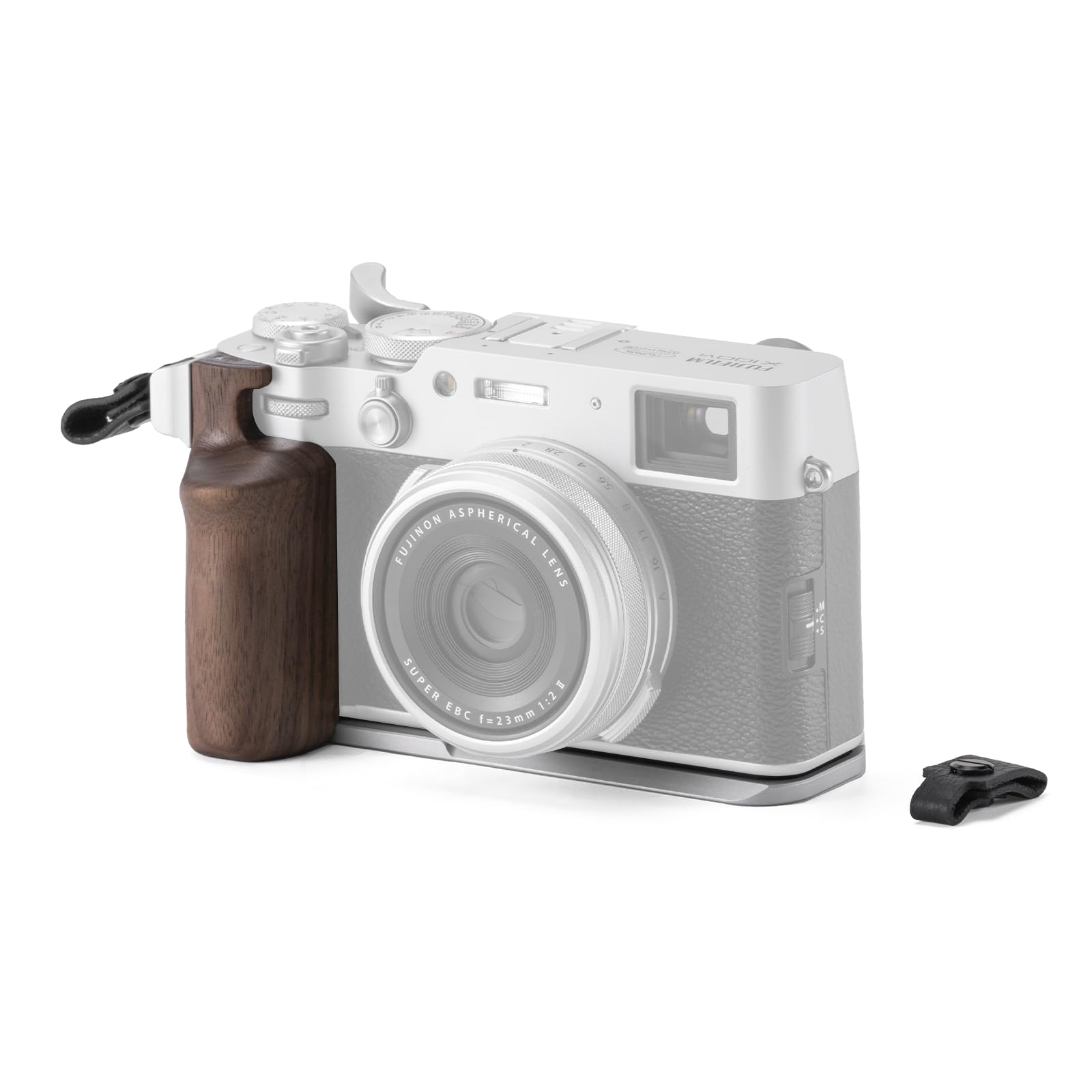 Tilta Vintage Camera Cage Compatible with Fujifilm X100VI - Silver | Base Kit | Thumb Grip | Strap Attachments | ARCA Ready | Li