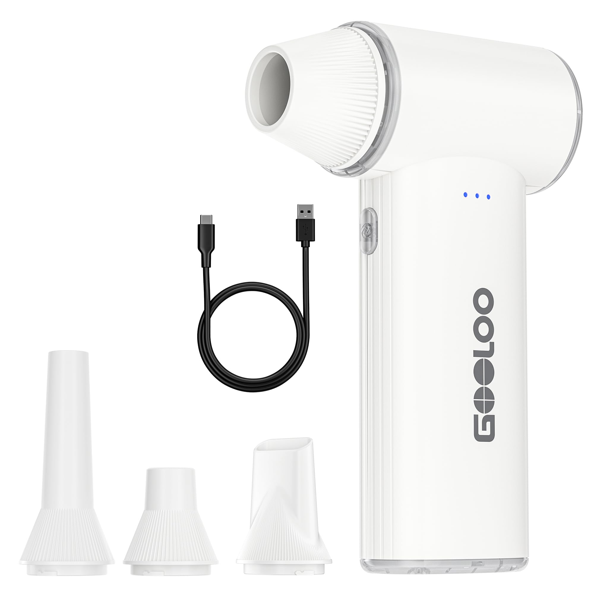 GOOLOO F3 Electric Air Duster- 150000RPM 52m/s Super Power Car Duster, Variable Speed Air Duster Rechargeable with Fast Charging