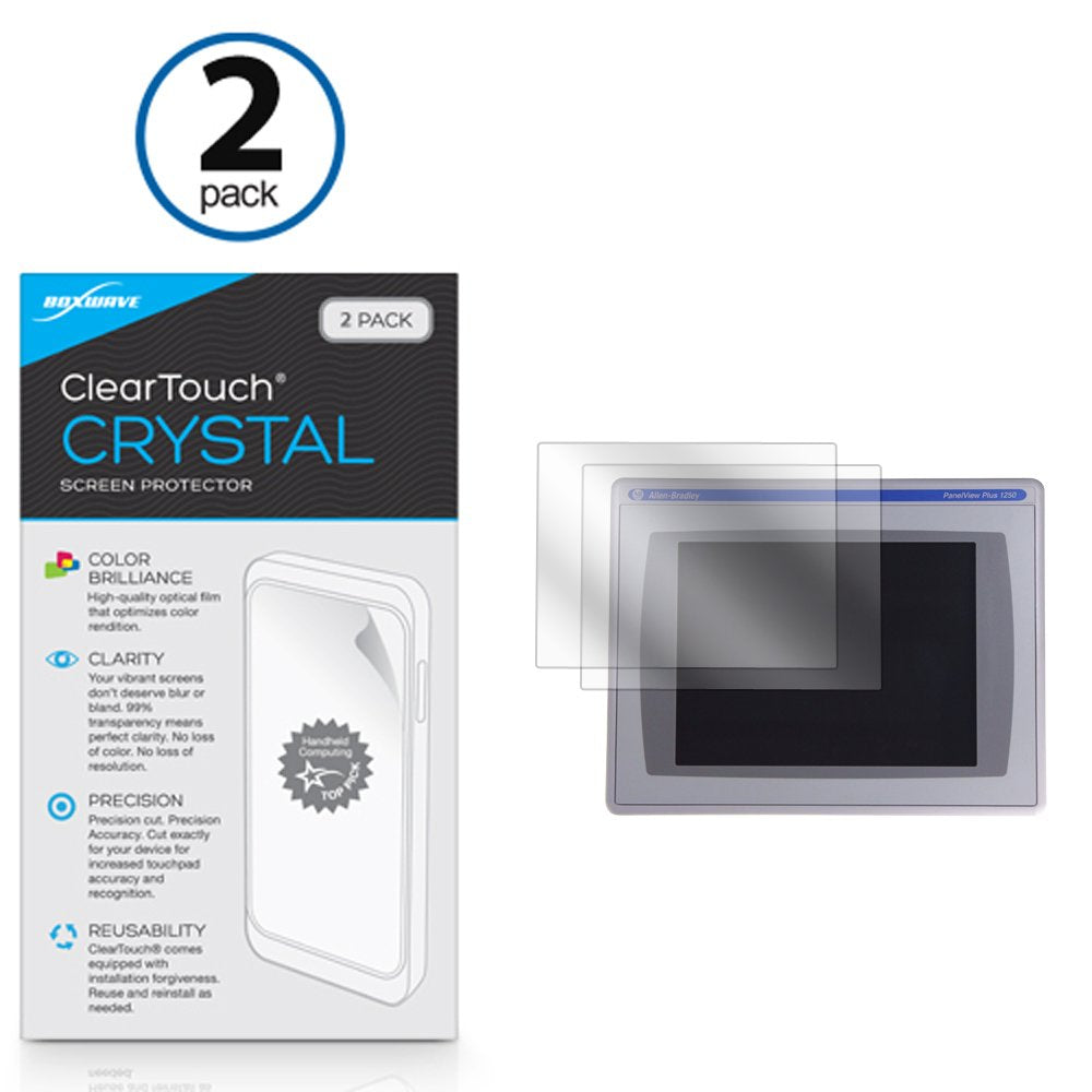 Boxwave Screen Protector Compatible With Allen Bradley Panelview Plus 6 1250   Cleartouch Crystal (2 Pack), Hd Film Skin   Shiel