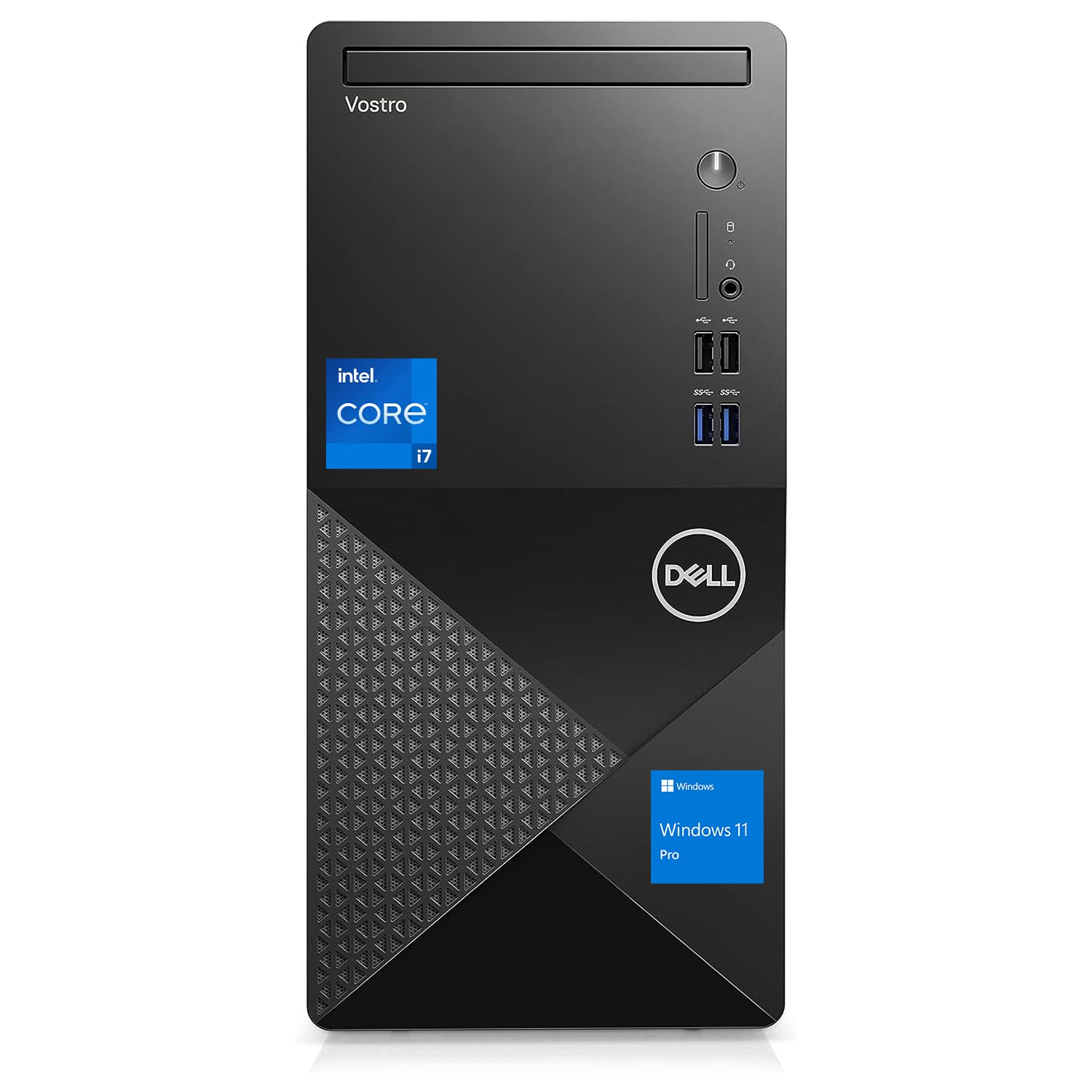 DELL Vostro 3000 3910 Business Tower Desktop, Intel Core i7-12700, 64GB RAM, 2TB SSD, HDMI, Display Port, RJ-45, Wired Keyboard 