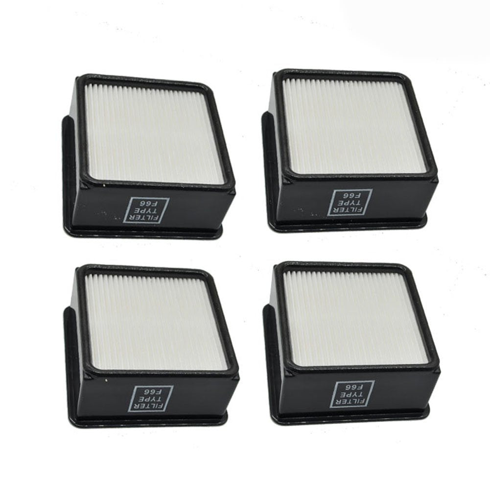Ez Spares 4 Packs Compatible With Dirt Devi1 F66 (F 66) Hepa Filters With Foam Insert F66 Filter & Foam