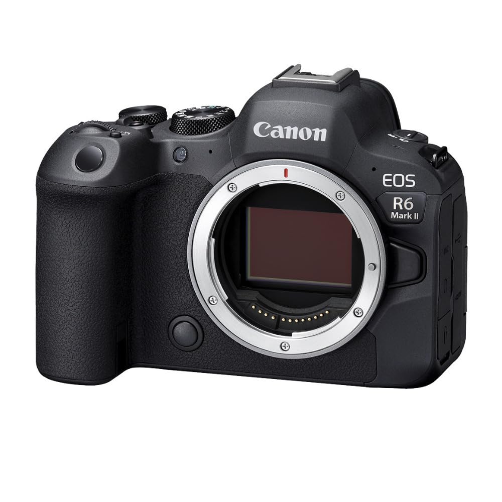 Canon EOS R6 Mark II Mirrorless Camera (Body Only), Full Frame Camera, 24.2 Megapixel CMOS Sensor, Photo and Video Capabilities, Black