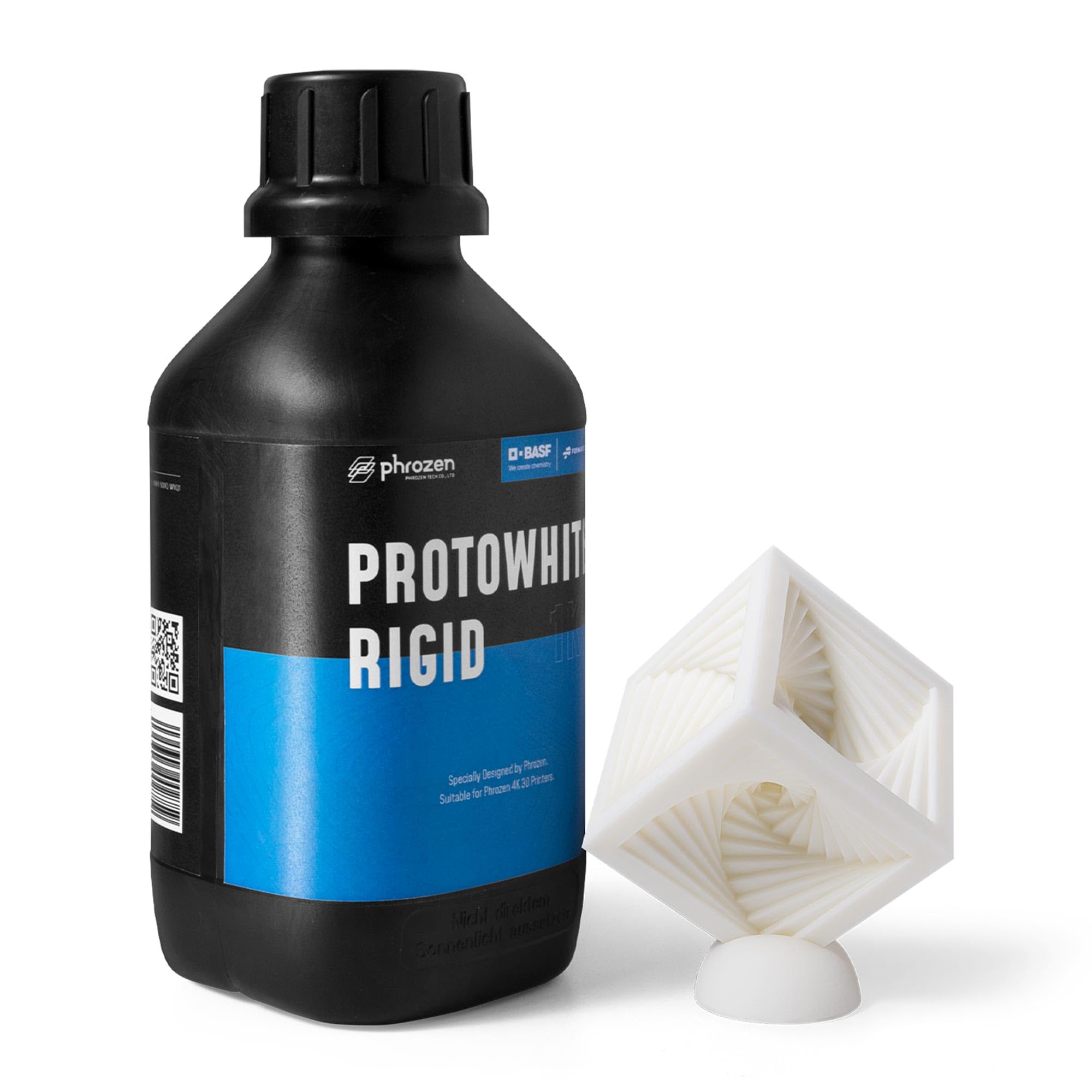 Phrozen Protowhite Rigid Resin 405Nm Lcd Uv Curing Standard Photopolymer Resin Great For Industrial Prototype (1Kg)