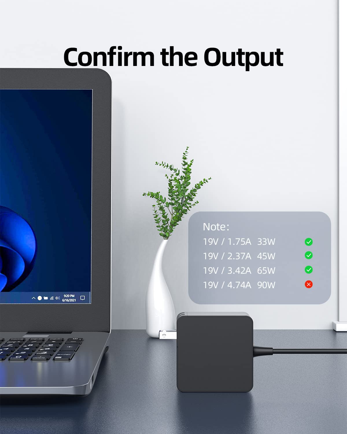 Ul Listed Ac Charger Fit For Asus Ux333Fa Ux333Fac Ux333Fn Ux333F Ux433Fa Ux433Fn Ux433Fac Ux433Flc Ux433F Ux434Flc Ux434Fl Ux43