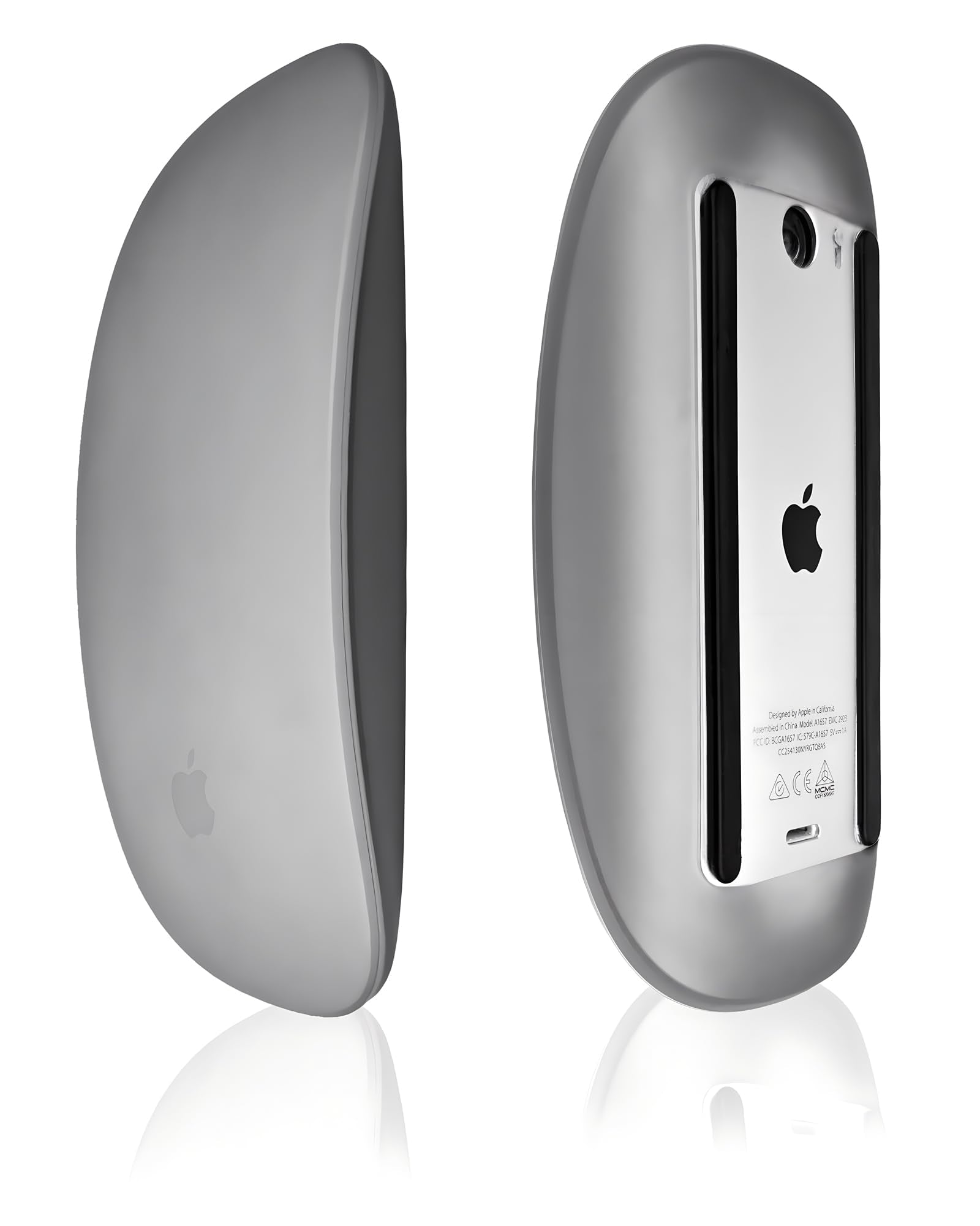 Uqy Mouse Silicone Cover, For Apple Magic Mouse 1&2, Drop Proof, Dust Proof, Ultra Thin Case Skin (Black)