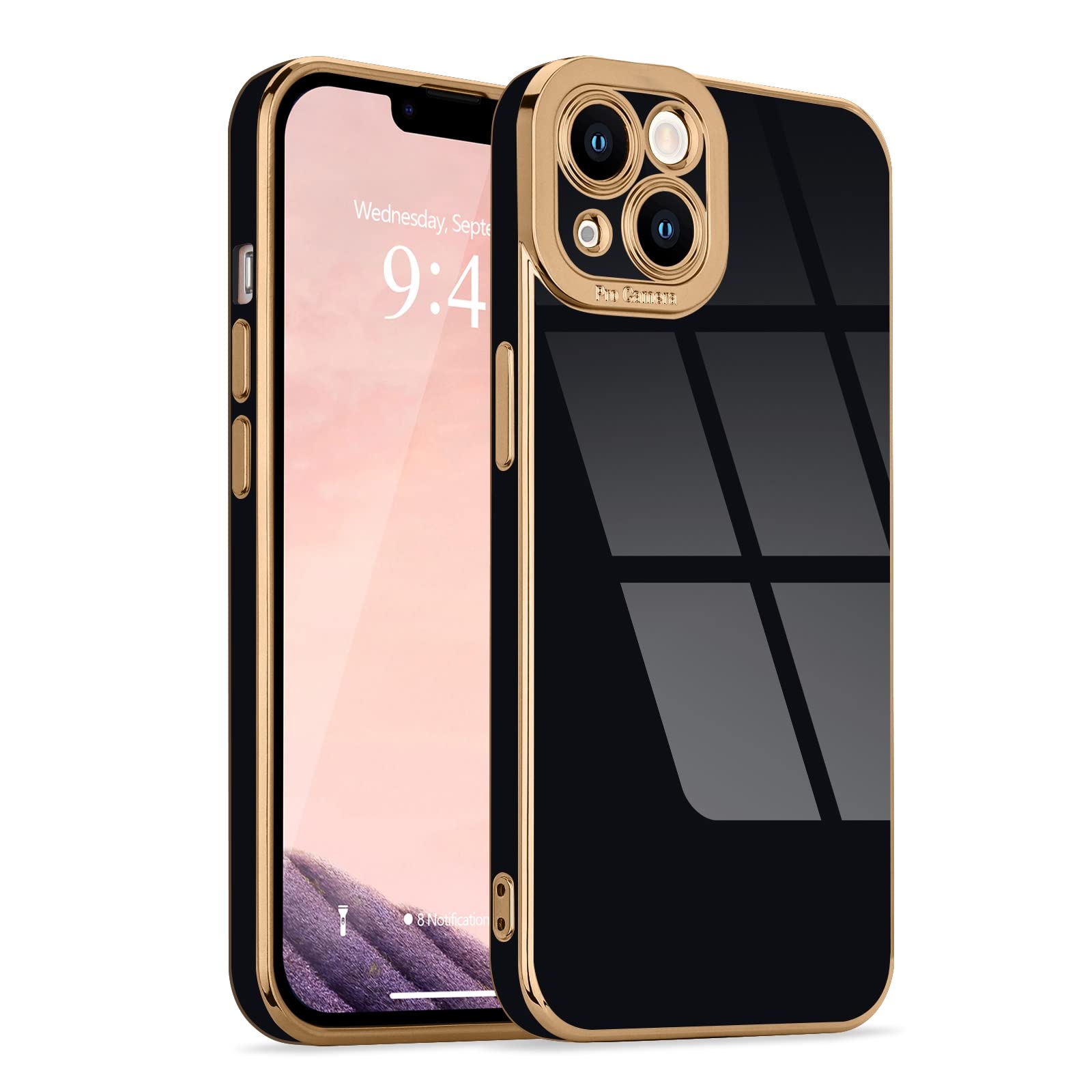 Lafunda For Iphone 14 Plus Case, Cute Slim Soft Silicone Shockproof Phone Cover For Women Girls Anti Scratch Protective Luxury P