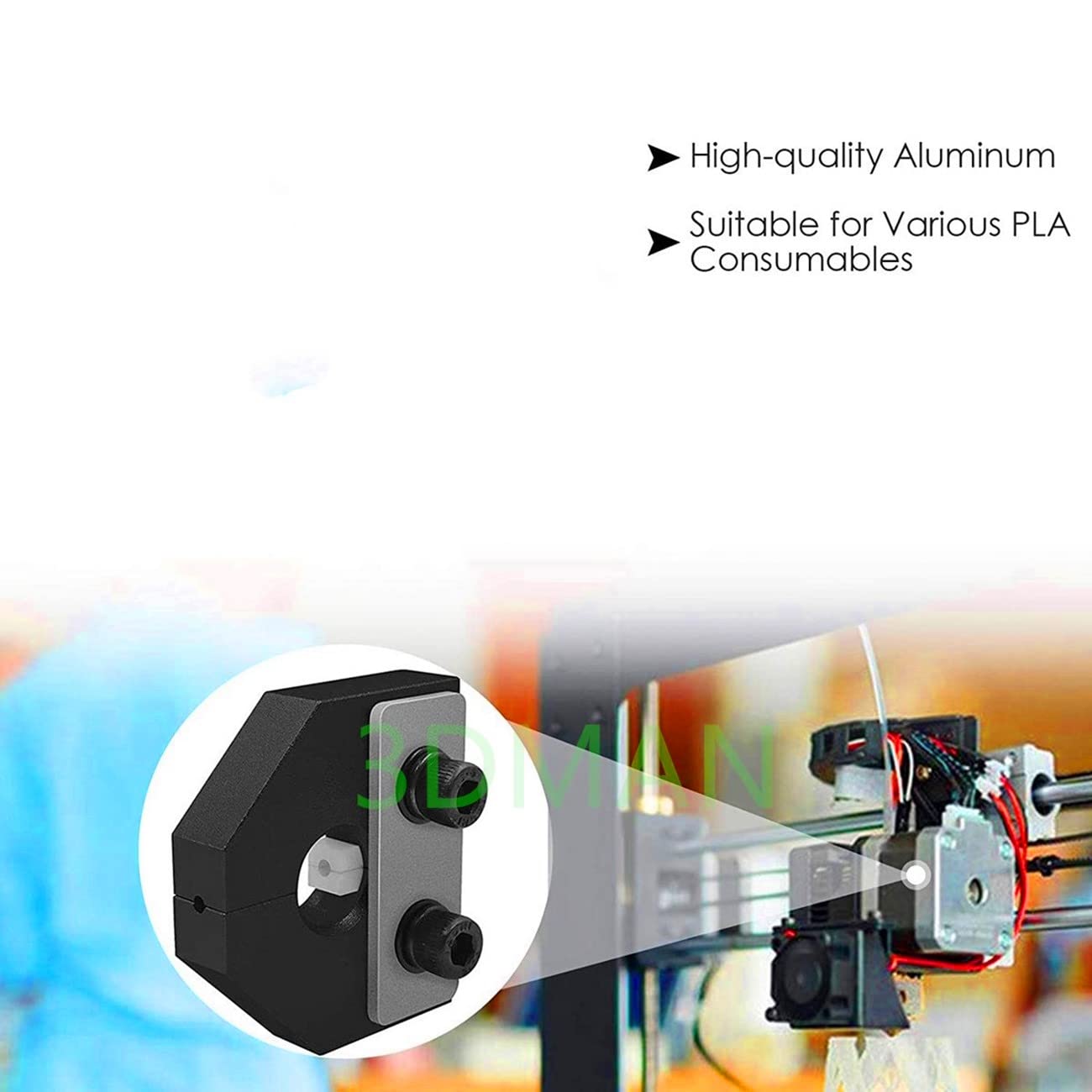 3Dman Filament Welder Connector, Broken Filament Connector Sensor For 1.75Mm Filament 3D Printers, Red