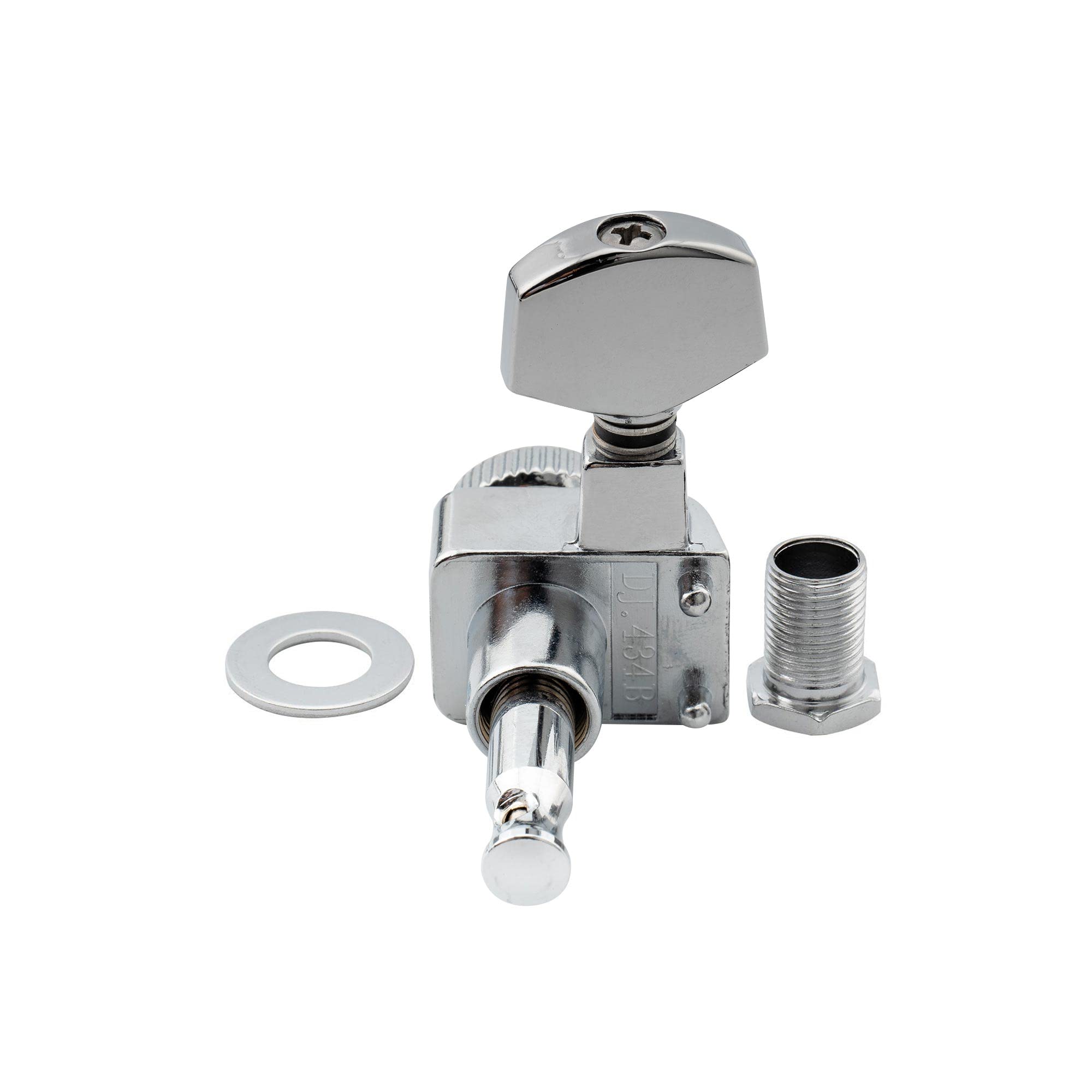 Musiclily Pro 6 In Line 2 Pins Full Metal Guitar Locking Tuners Machine Heads Tuning Pegs Keys Set For Fender American Stratocas