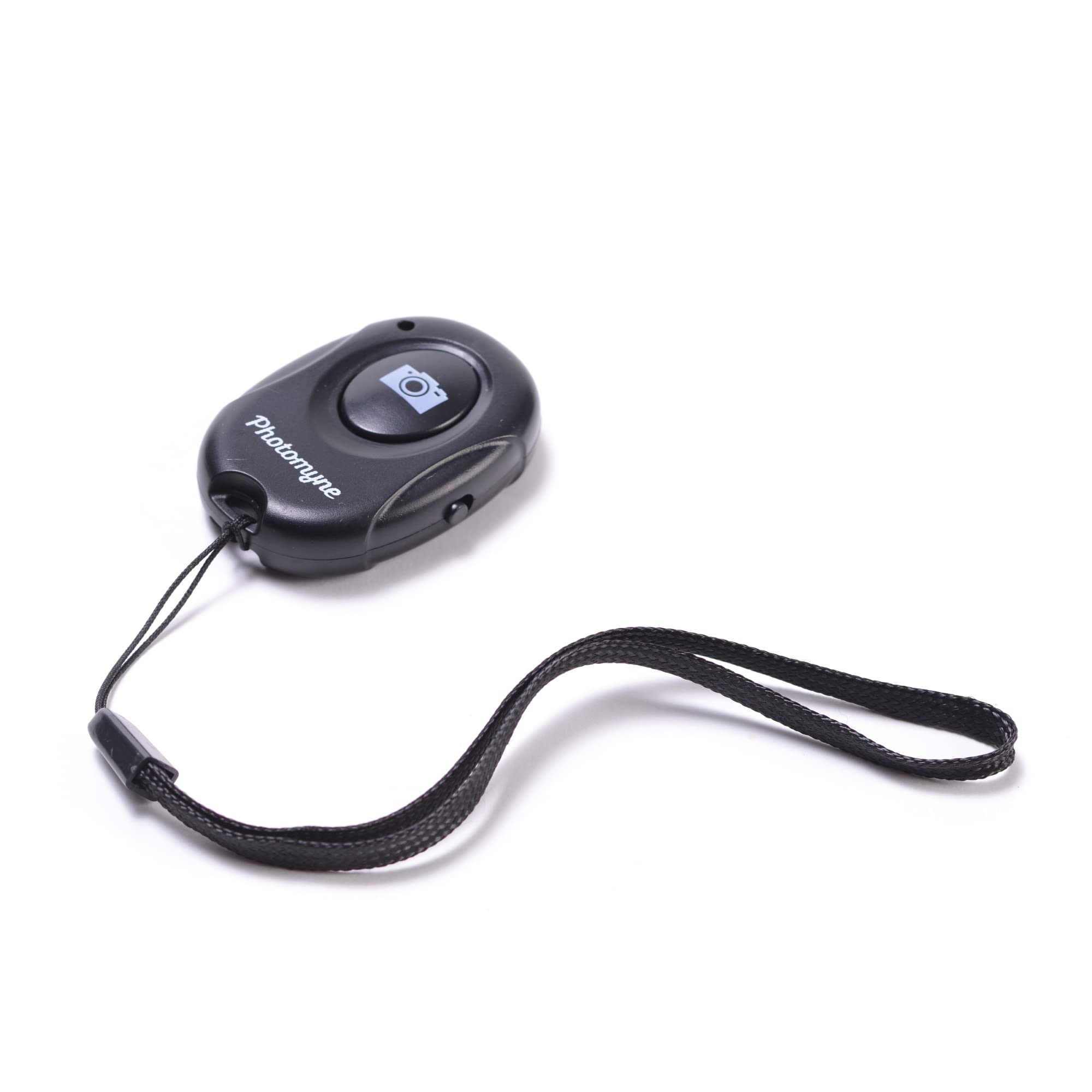 Photomyne Wireless Camera Shutter Clicker | Camera Shutter Remote Control For Iphone & Android Smartphones | Wireless Remote Control Selfie Button   Includes Wrist Strap (1 Pack)