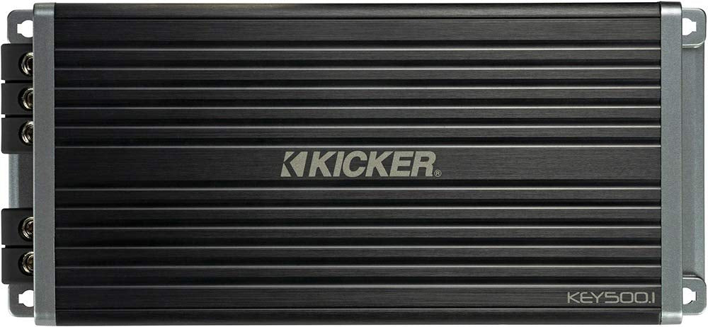 Kicker Key5001 500W Mono Amplifier W/Bass Revealer Processor Smart Amp 47Key5001