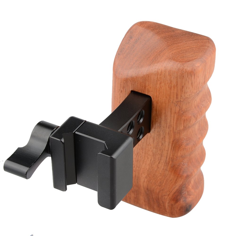 Camvate Dslr Wood Wooden Nato Handle Grip (Left Hand)   1537