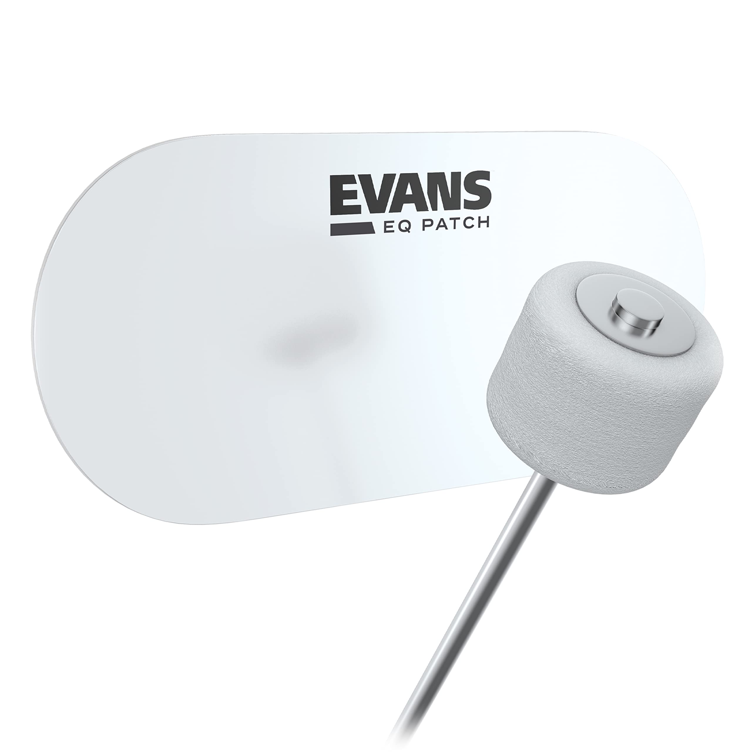 Evans Eq Double Pedal Patch, Clear Plastic