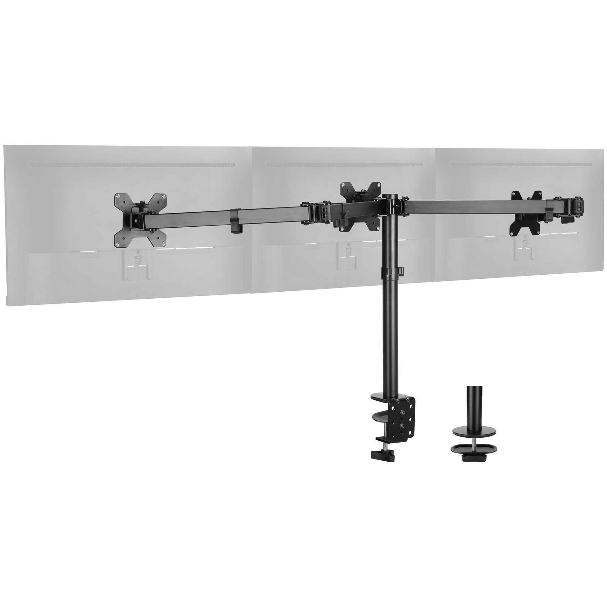 Siig Articulating Triple Monitor Desk Mount Desk Mount, Black (Ce Mt0R12 S3)