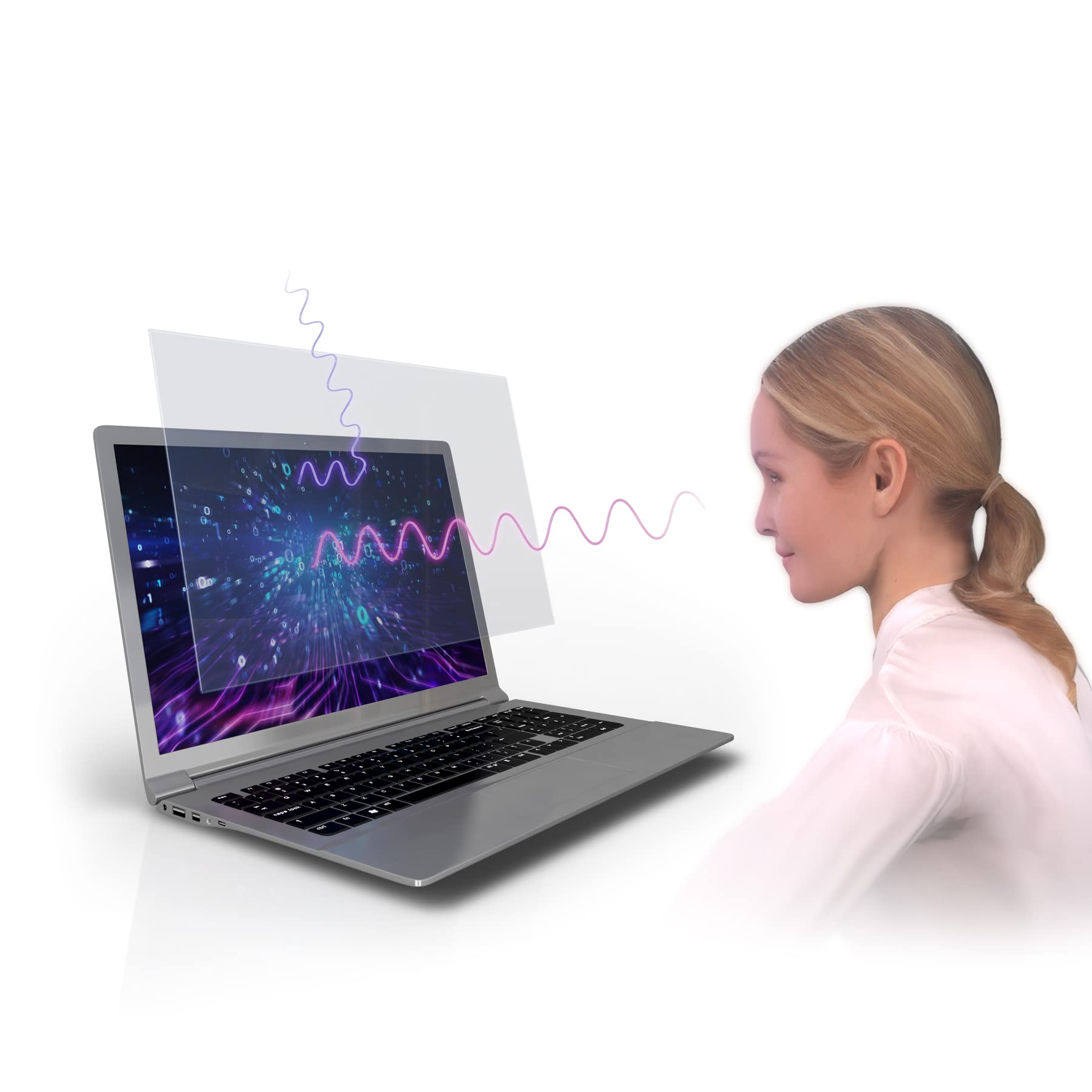 Anti Blue Light Screen Protector (3 Pack) For 11.6 Inches Laptop. Filter Out Blue Light That Relieve Computer Eye Strain And Hel