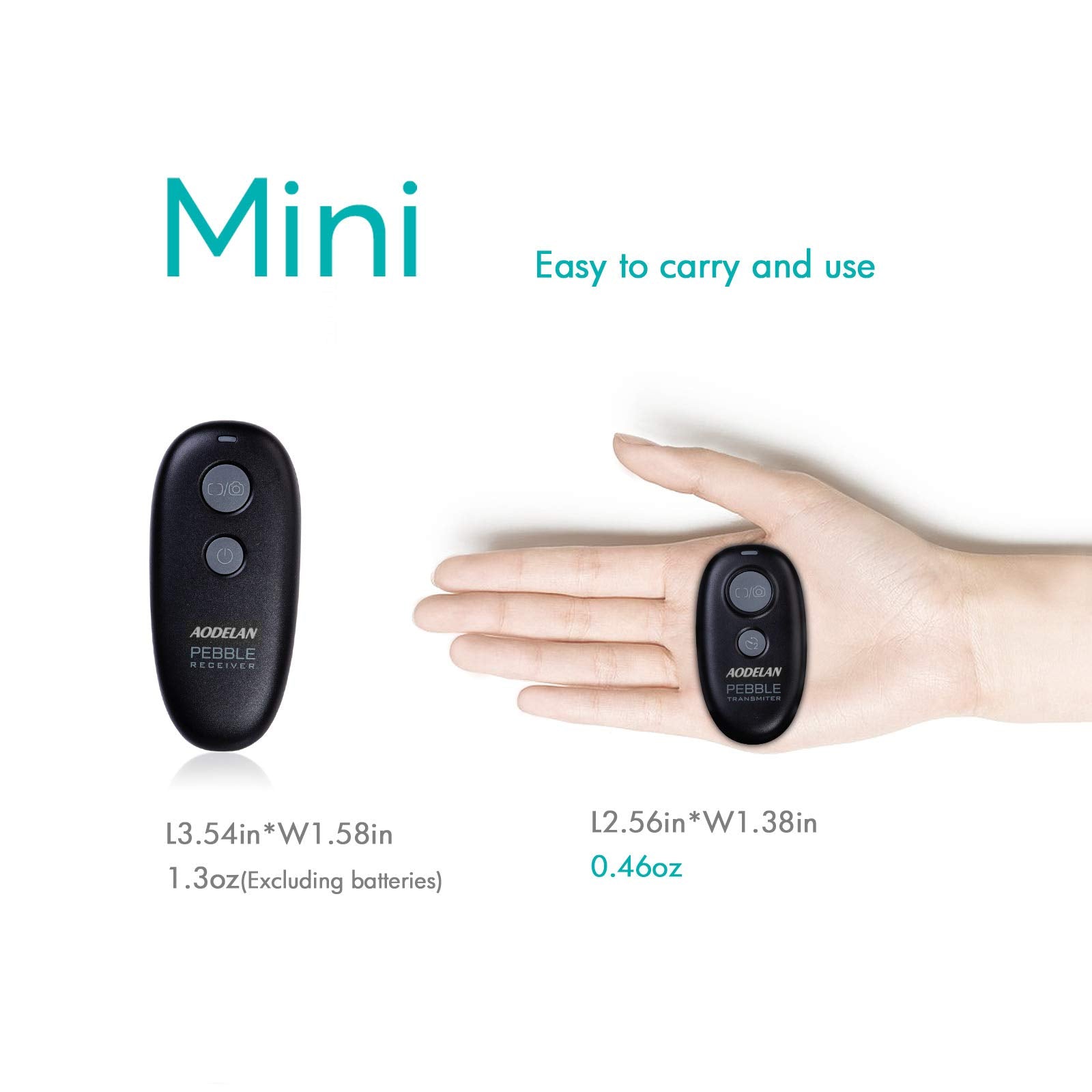 Aodelan Camera Wireless Shutter Release Remote Control For Nikon D850,D810,D700, D500, D4, D5, D4S, D3100, D5000, D7200, D600, D