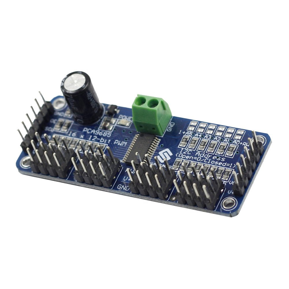 Sunfounder Pca9685 16 Channel 12 Bit Pwm Servo Driver For Arduino And Raspberry Pi