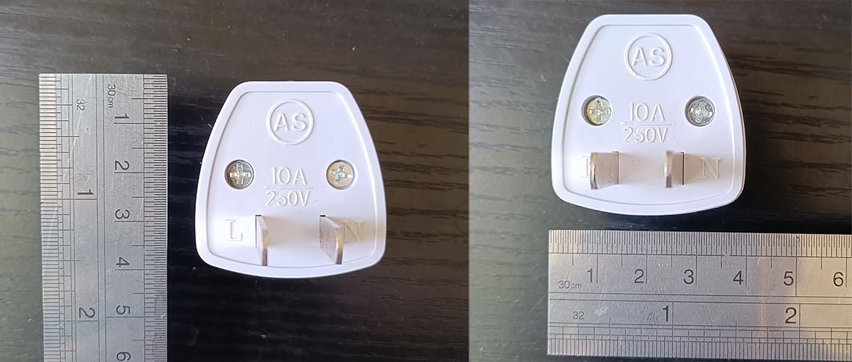 Power Plug Adapter (2Pcs Pack),With Grounding Pin,Eu Europe,Uk,Asian,Australia,China,Japan To Usa Travel Adapter Converter Ac,Tr