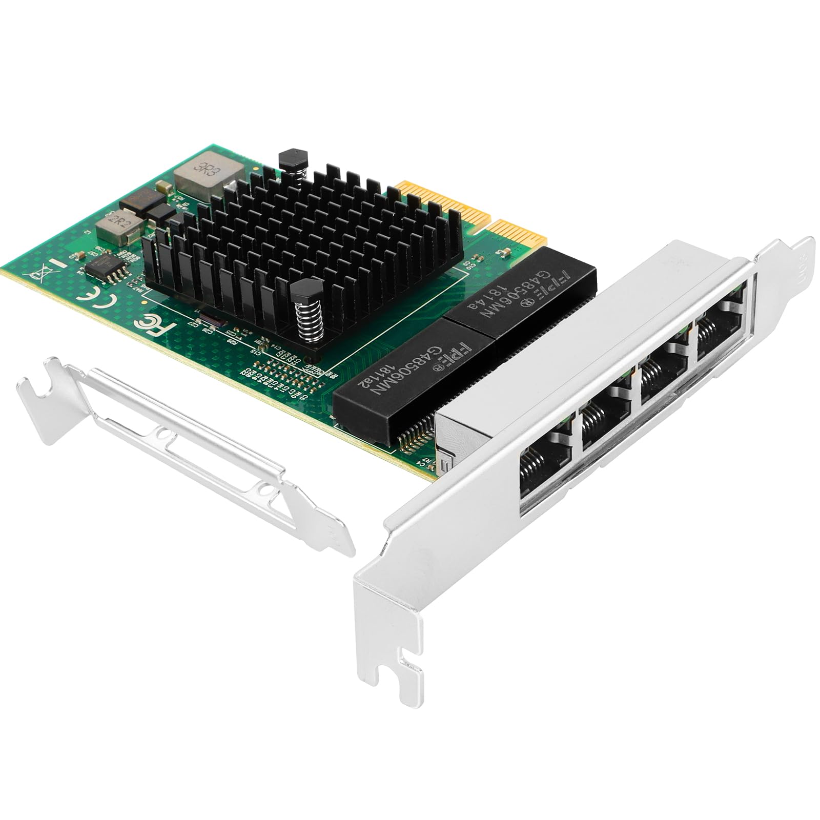 Gigabit Quad Rj45 Port Ethernet Server Adapter Netxtreme Bcm5719 Chipset Pci Express 10/100/1000Mbps Network Lan Card For Window