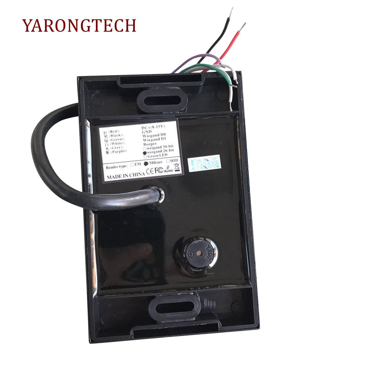 Yarongtech Waterproof 13.56Mhz Ic Wiegand 26 Mifare� Rfid Card Reader