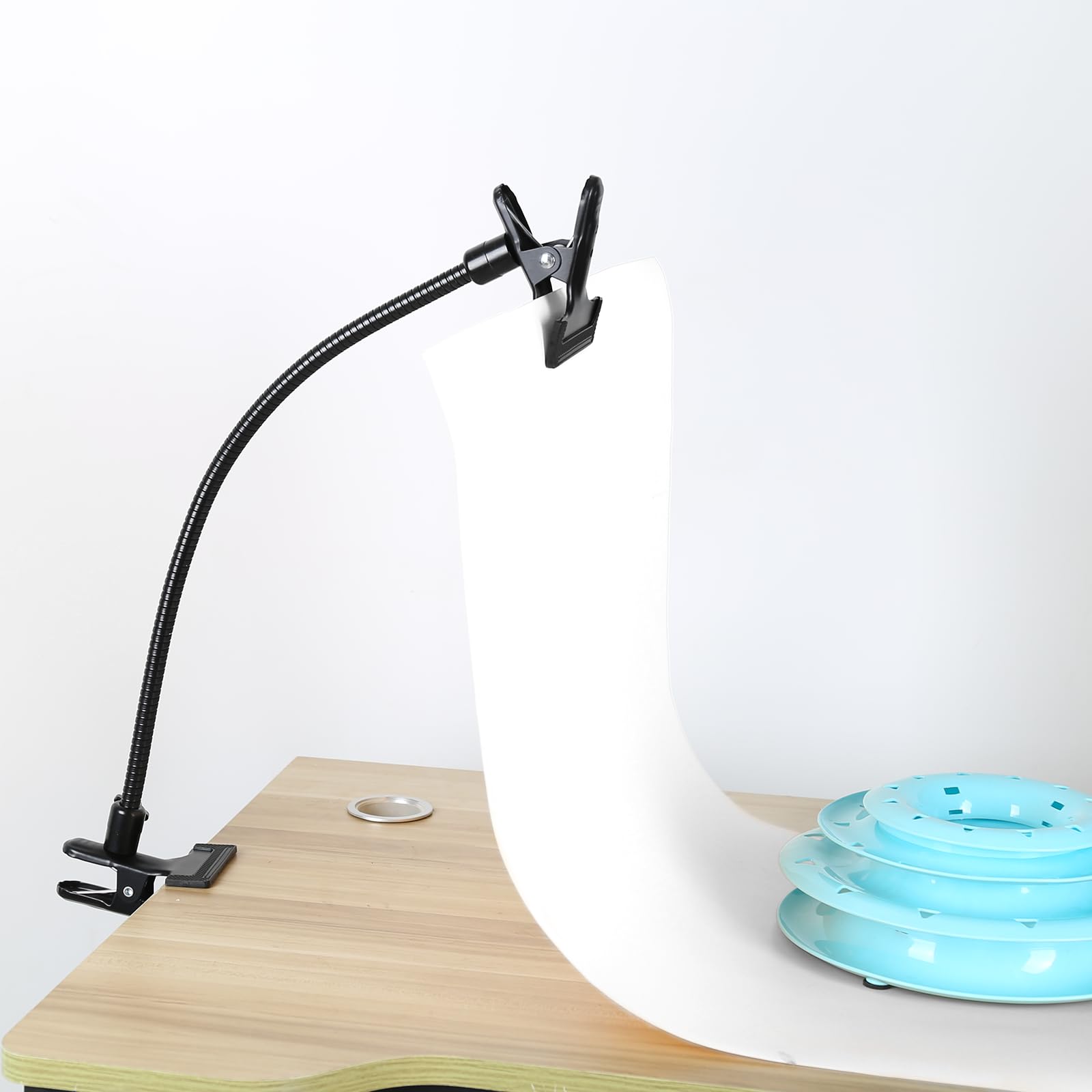 Photo Studio Lighting Light Stand Clamps Background Clip Gooseneck Tube Small Size Reflector Holder