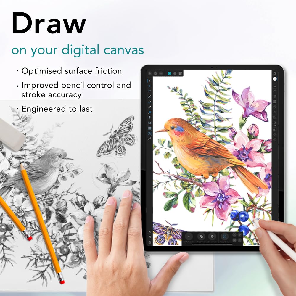 Bellemond   2 Pack   Made In Japan Paper Screen Protector Crafted Exclusively For Samsung Galaxy Tab S9 Fe/Tab S9 / Tab S8 / Tab