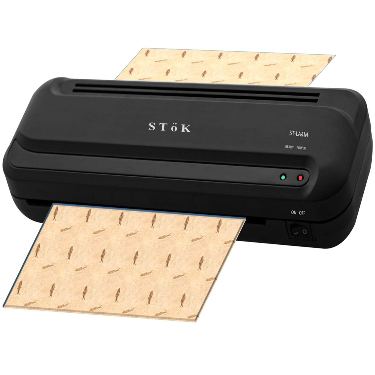 Stok (StLa4M) Compact Laminating Machine  Ideal For Students Projects, Photos, Id Cards, And More | 9Inch Black Laminator (1
