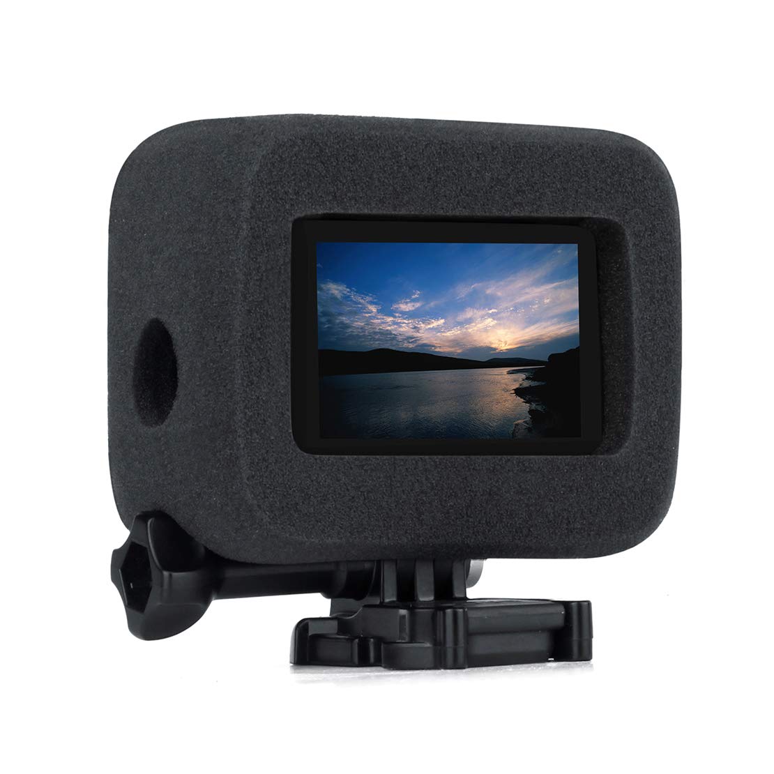 Gepuly 2 Pack Windslayer Cover Housing Frame Case For Gopro Hero 8 Black, Reduces Wind Noise For Optimal Audio Recording