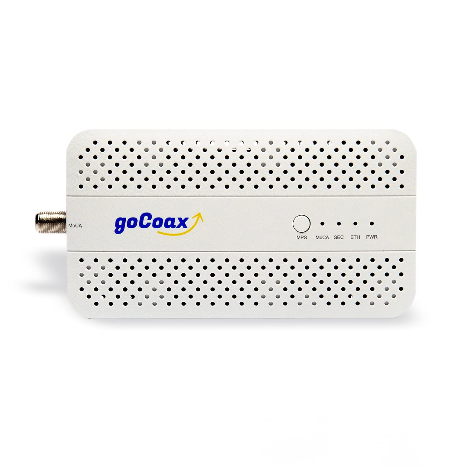 goCoax MoCA 2.5 Adapter - 2.5GbE Ethernet Port, 2.5Gbps Bandwidth, White, 2-Pack (MA2500D)