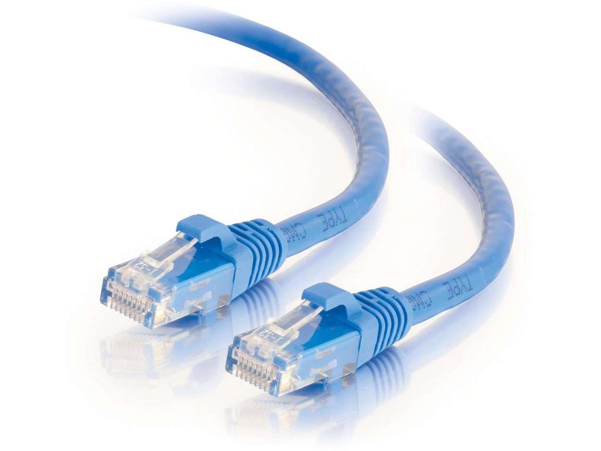 C2G 25 Ft Cat6 Snagless Utp Unshielded Network Patch Cable   Blue