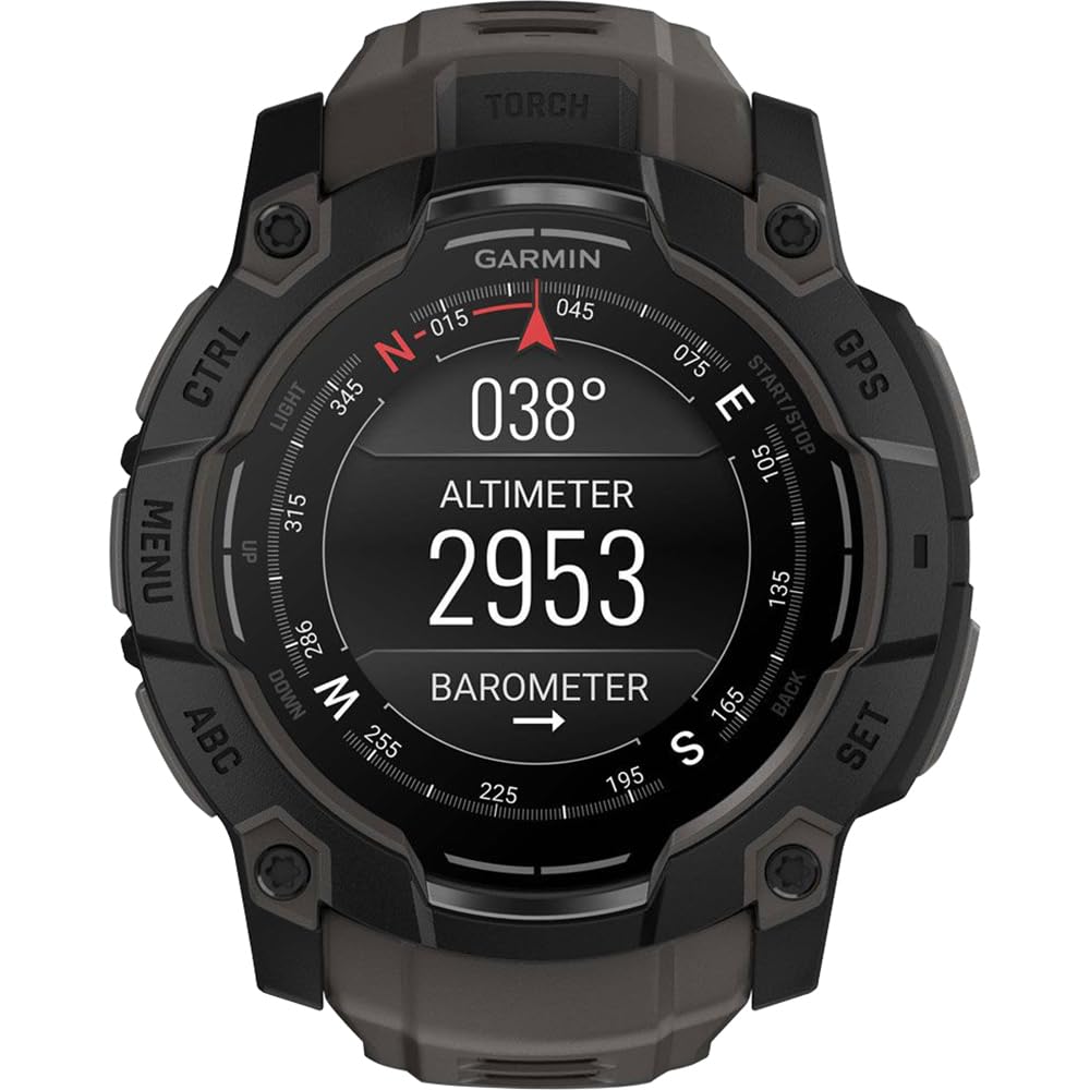 Garmin Instinct 3-50 Mm Outdoor Gps Smartwatch, Amoled, Black With Black Band 010-03020-00 Bundle With Deco Essentials Screen Pr