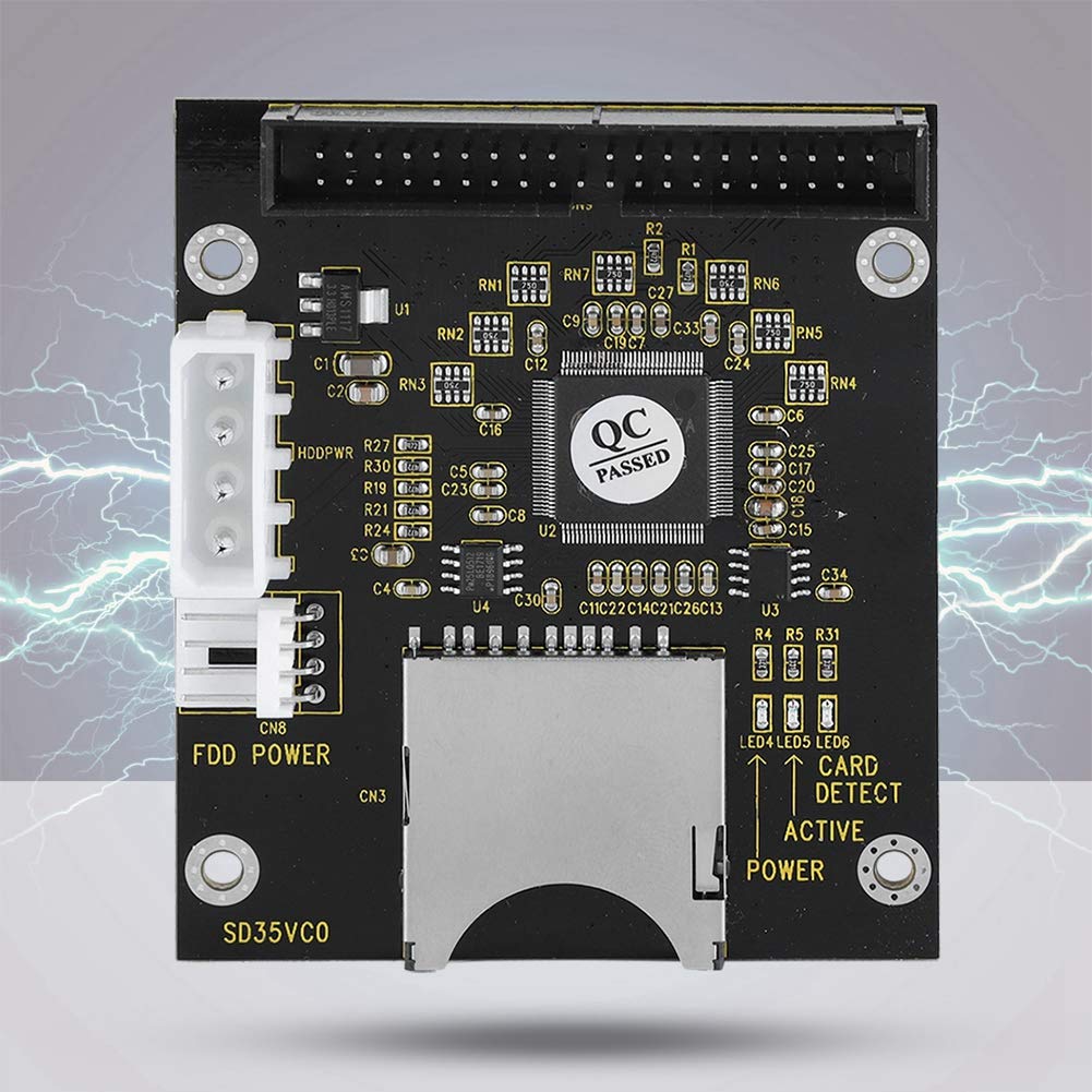 Ashata Sd Card To 2.5 Inch Ide Adapter,Tf Memory Card To Ide 40Pin Male Adapter For Dos/Linux/Windows 98Se, Me, 2000, Xp And For