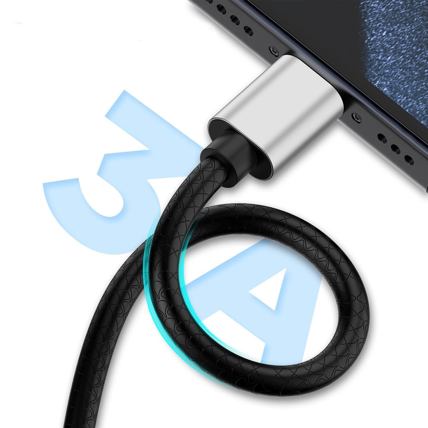 [3Pack 6Ft]Usb A To Usb Type C Charging Cable Compatible With Samsung Galaxy S10 S9 Plus Charger C Cord(3A Fast Charging),Tpe Us