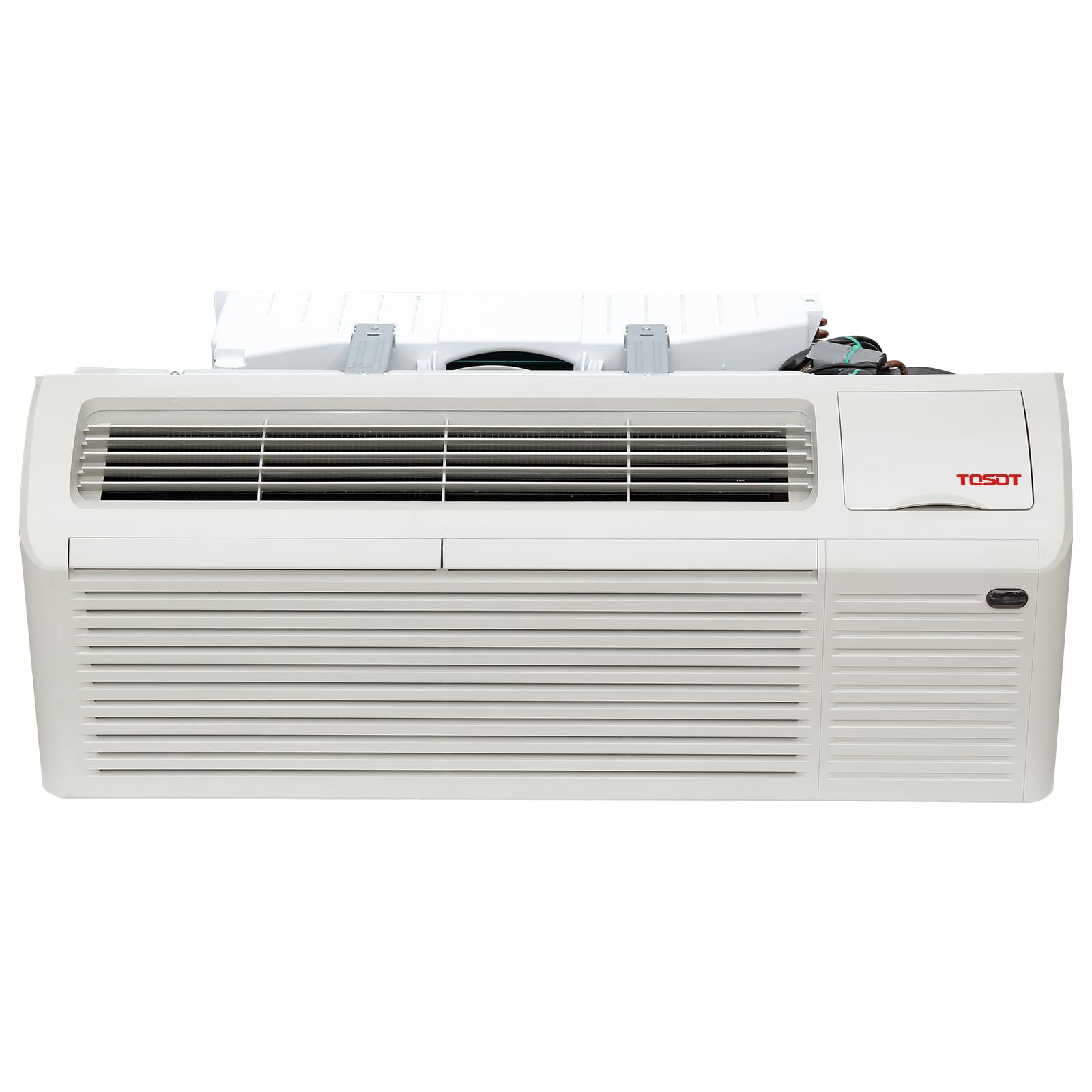 TOSOT 15,000 BTU PTAC Unit with Inverter Heat Pump and 3.5kW Electric Heater, Packaged Terminal Air Conditioner for Heating and
