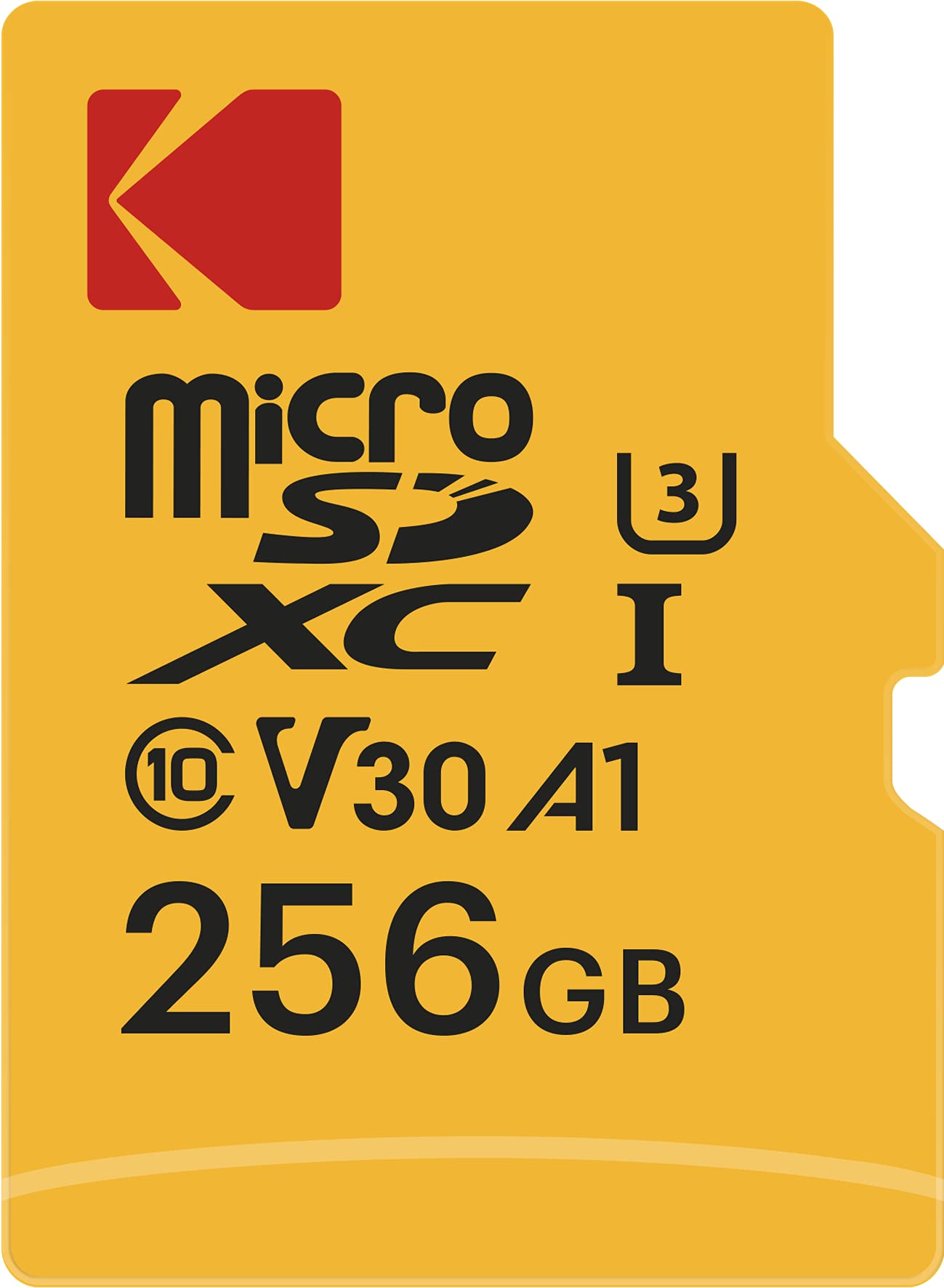 Kodak   256Gb Uhs I U3 V30 A1 Microsdhc/Xc Micro Sd Memory Card   Micro Sd Memory Card   Read Speed 95Mb/S Max   Write Speed 85M