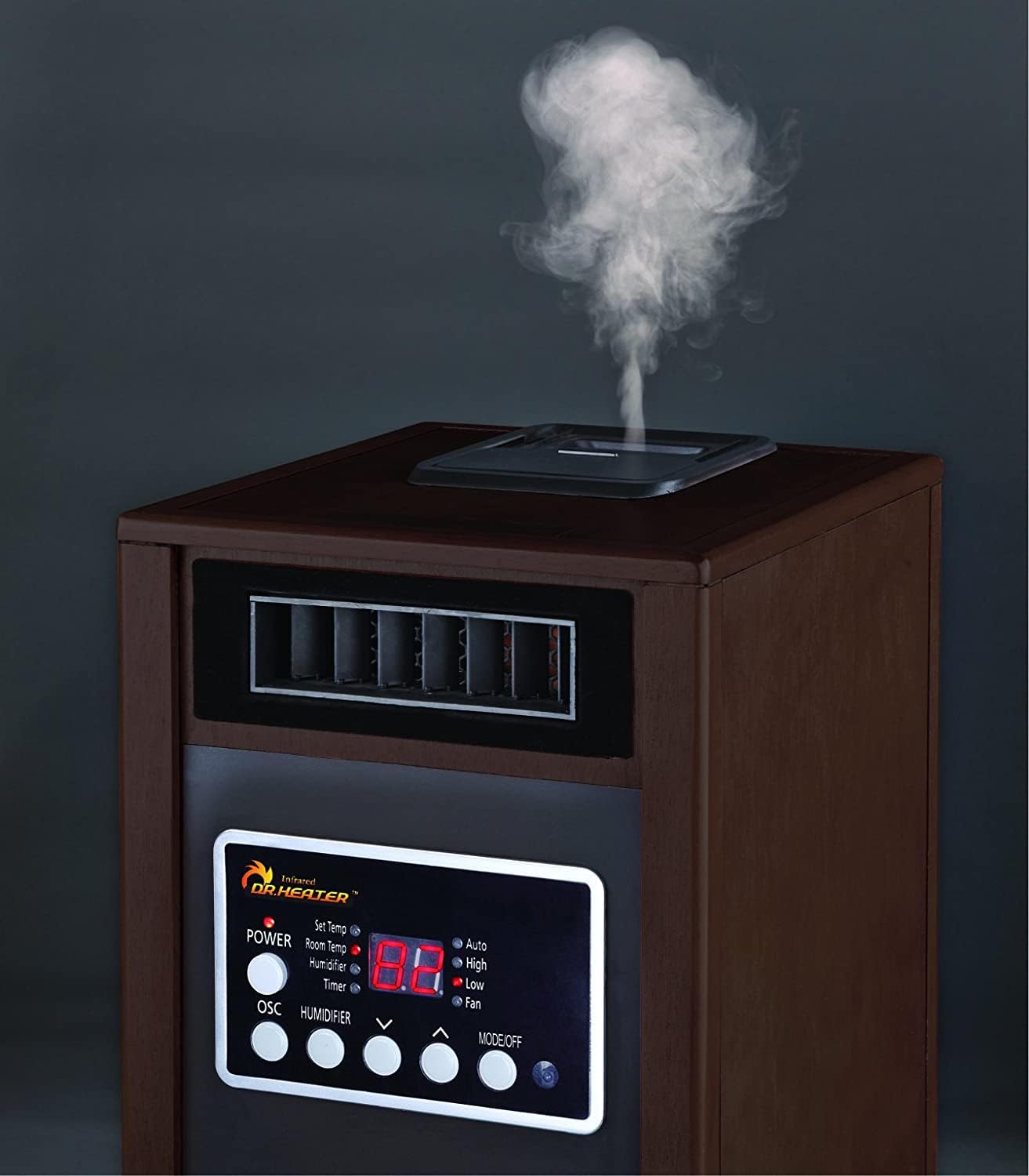 Dr Infrared Heater Dr 998W, Dual Heating System, Walnut