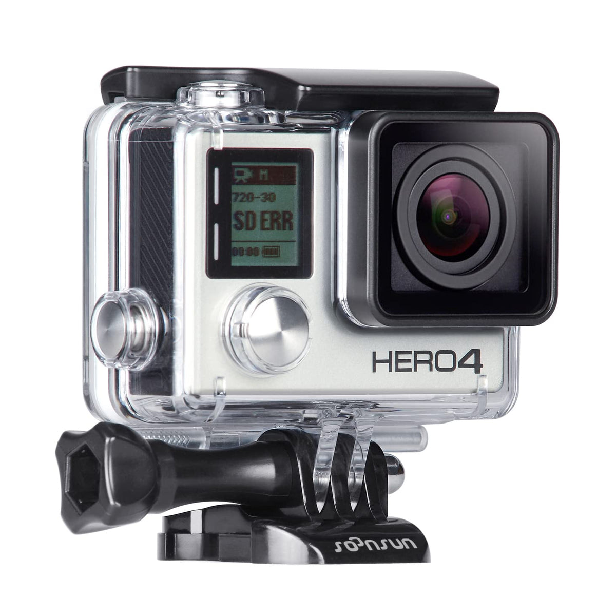 Soonsun Standard Protective Waterproof Dive Housing Case For Gopro Hero 4, Hero 3+, Hero 3 Black Silver Camera   40 Meters (131