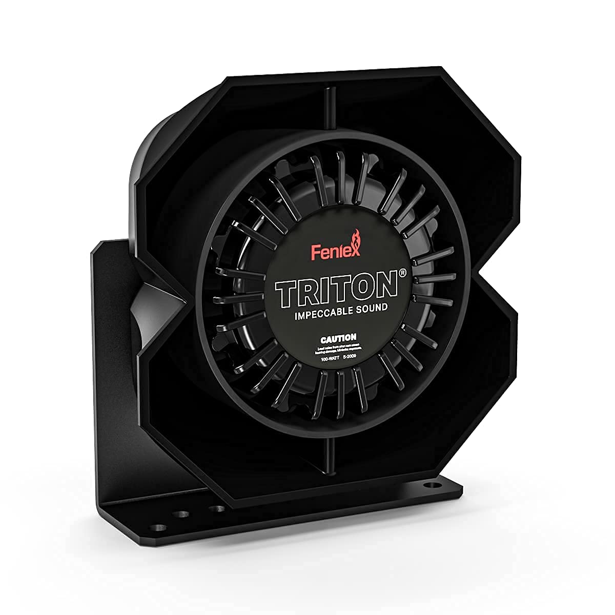 Feniex S 2009 Triton 100W Speaker Hardwire Connected Black