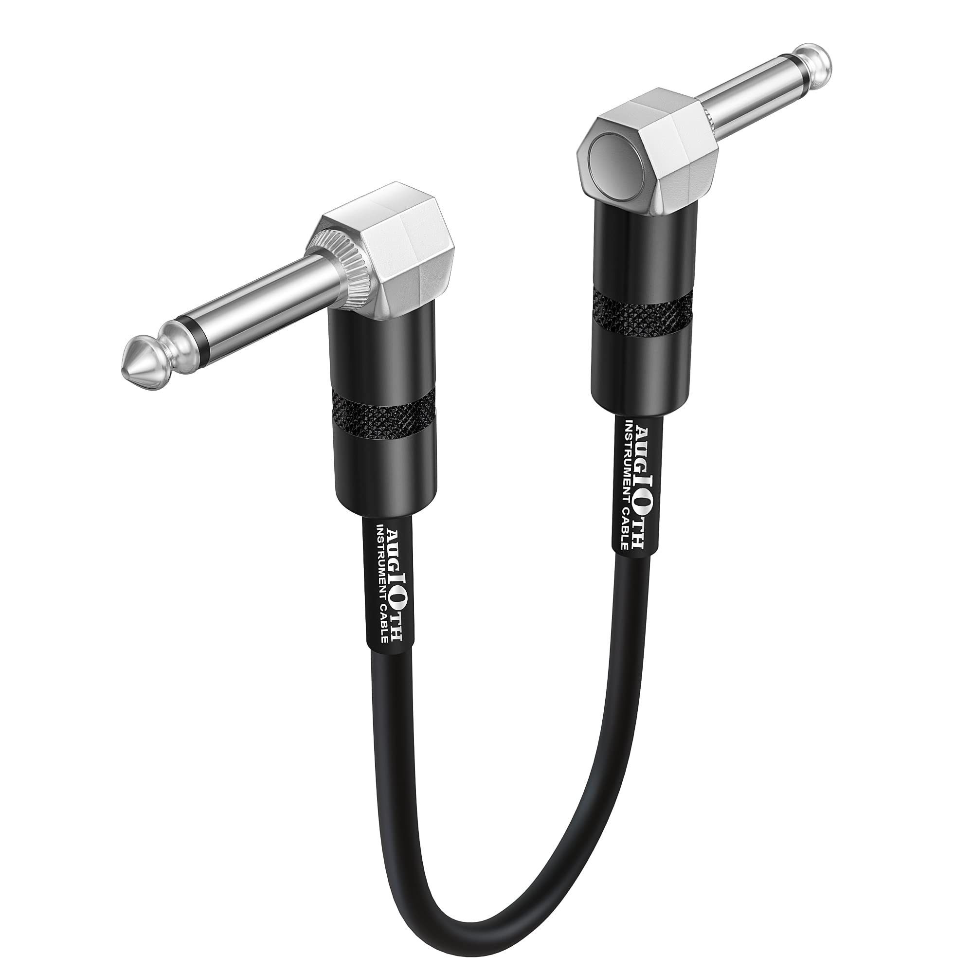 Augioth 6 Inch Guitar Patch Cable 15 Cm Performance Guitar Effect Pedal Cables Angled To Angled