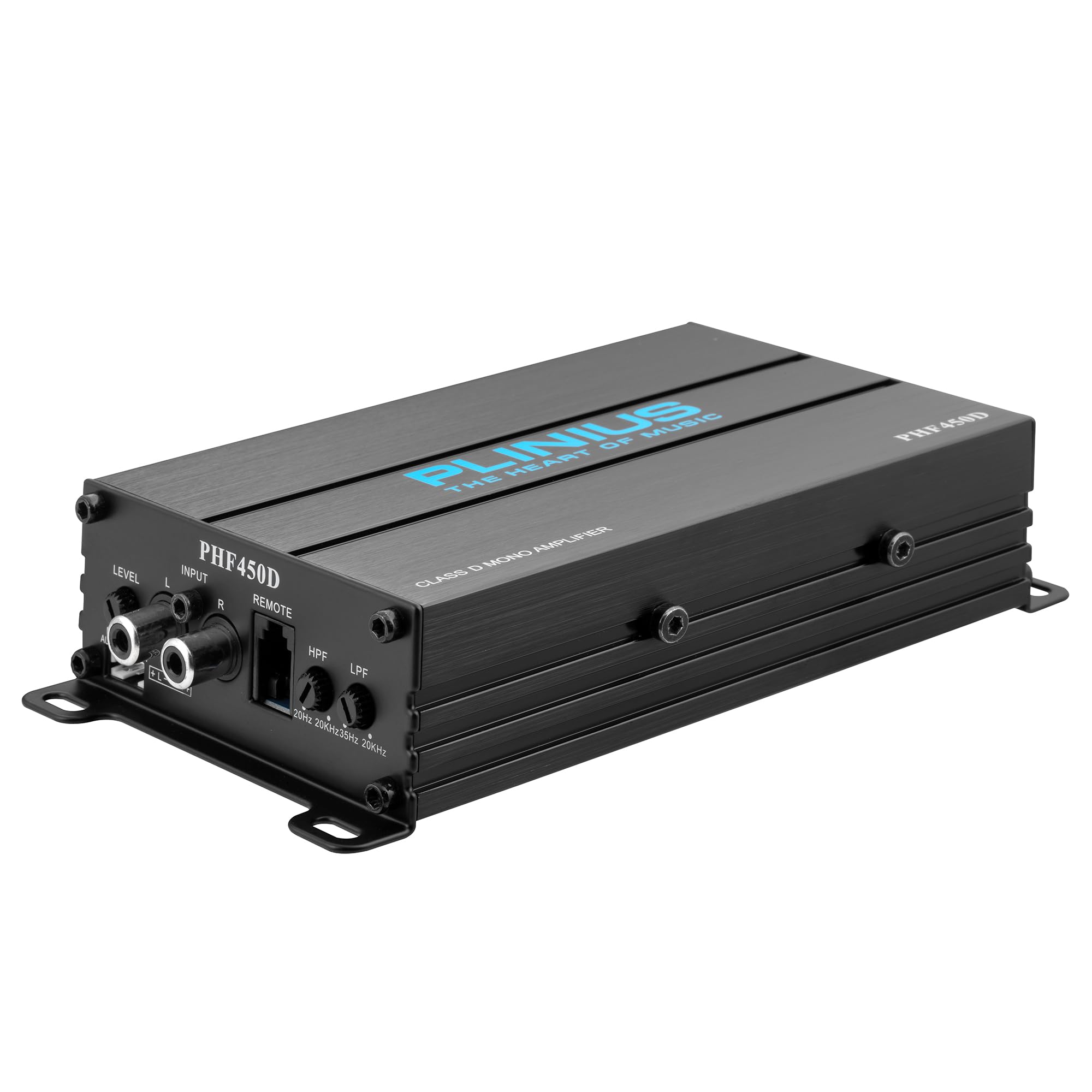 Amplifier Car Audio Monoblock Class D Compact Subwoofer Amplifier, 2/4 Ohm Stable, Low/High Level Inputs, Low Pass Crossover, Mo